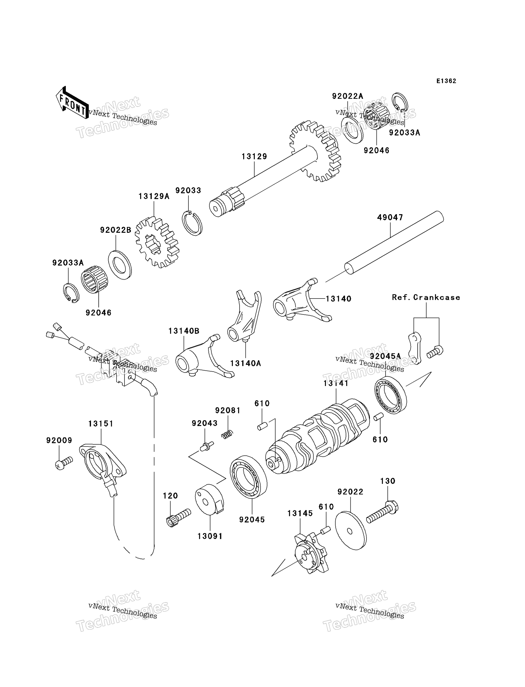 передача Change Drum / Shift Fork(S)