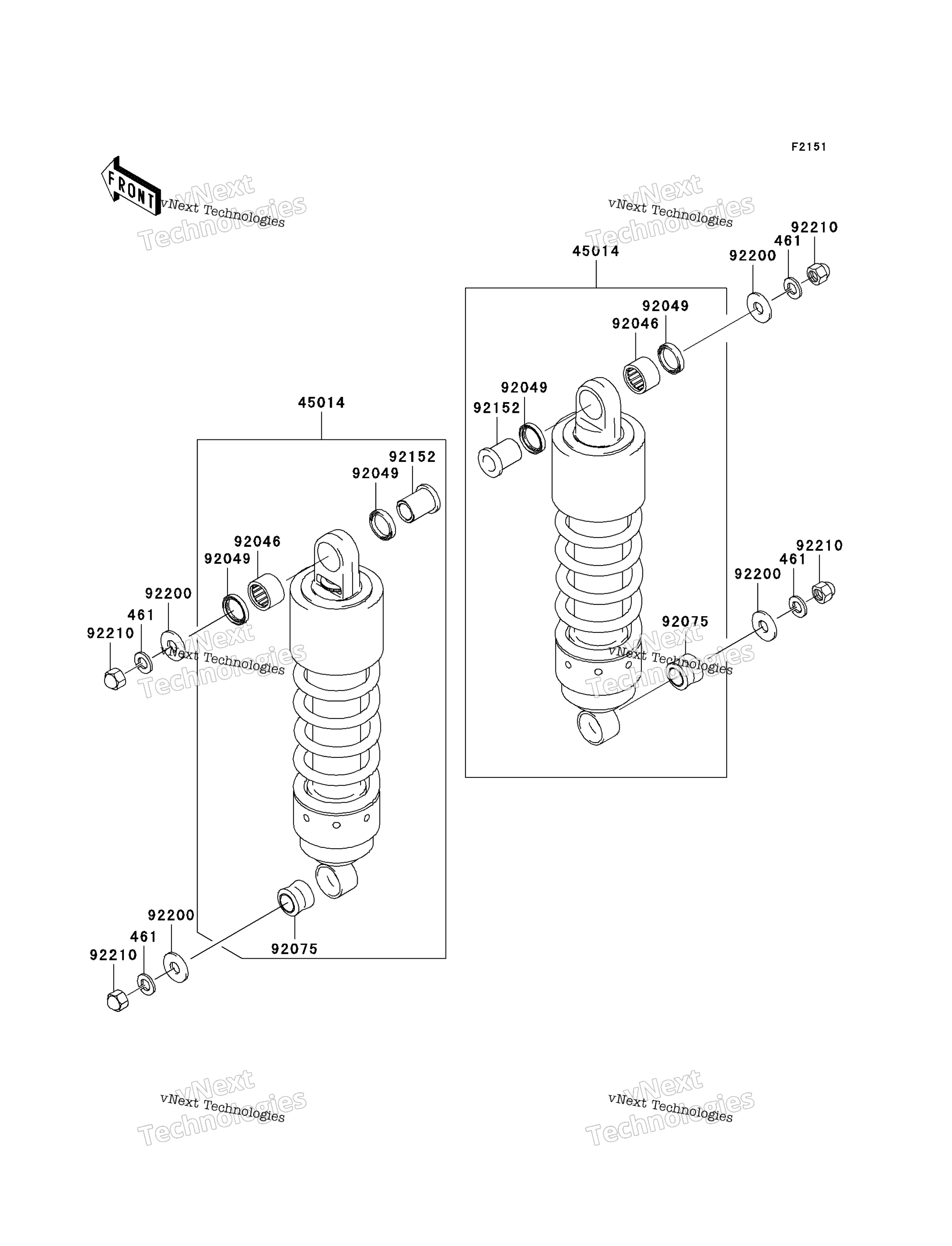 подвеска / Shock Absorber (A1 / A2)