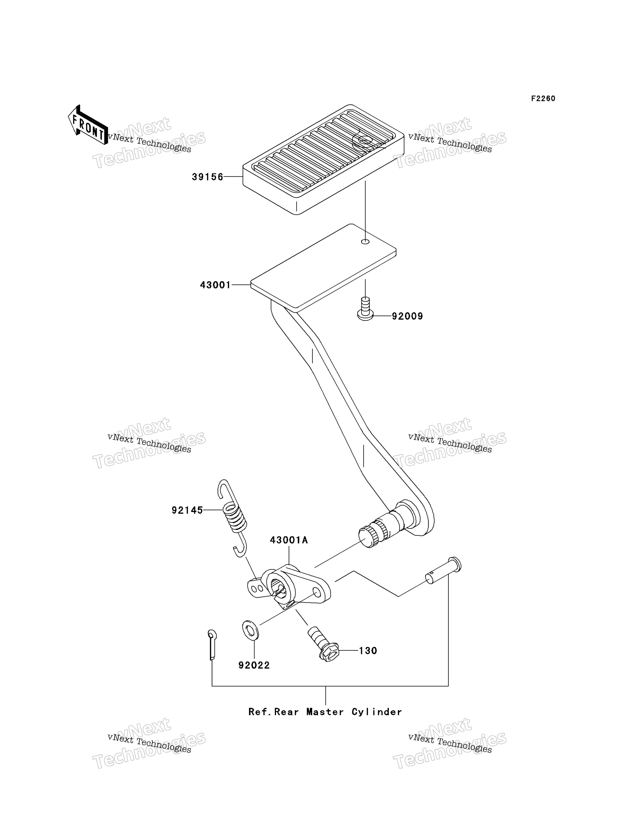 Тормоз Pedal/Torque Link (A1/A2)