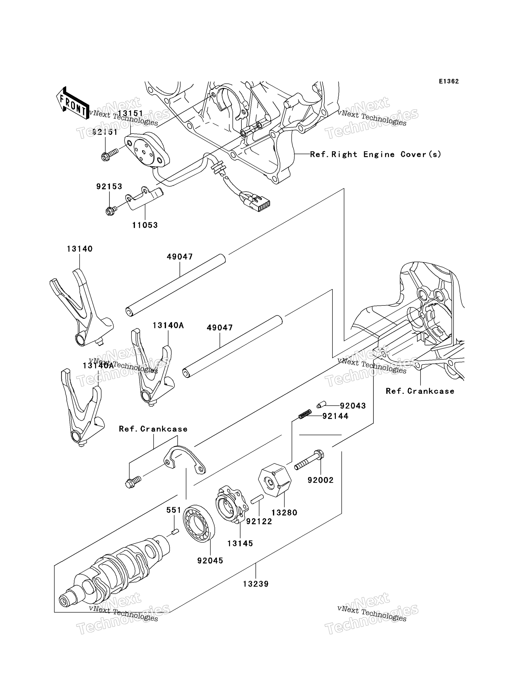 передача Change Drum / Shift Fork(S)(A1)