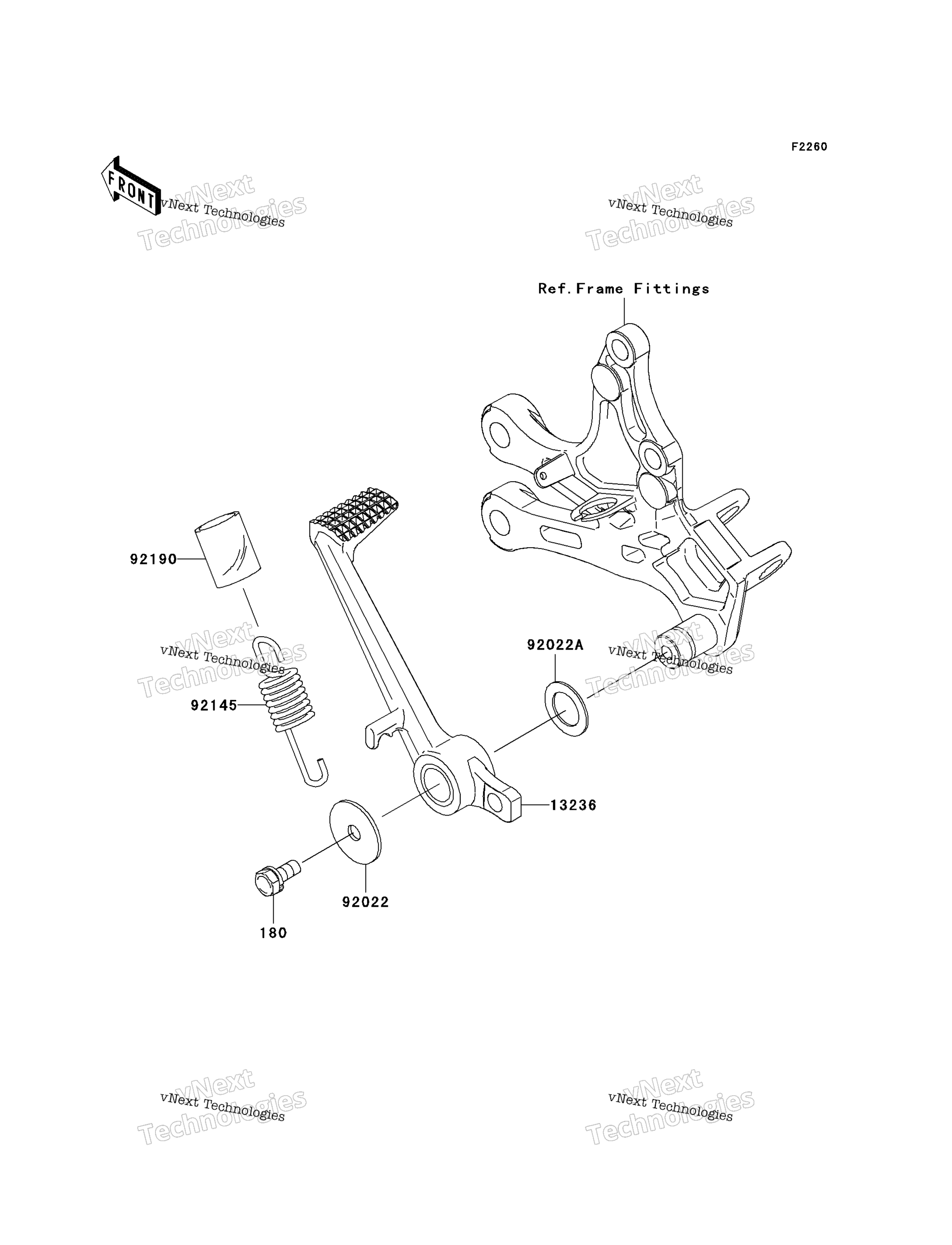 Тормоз Pedal/Torque Link