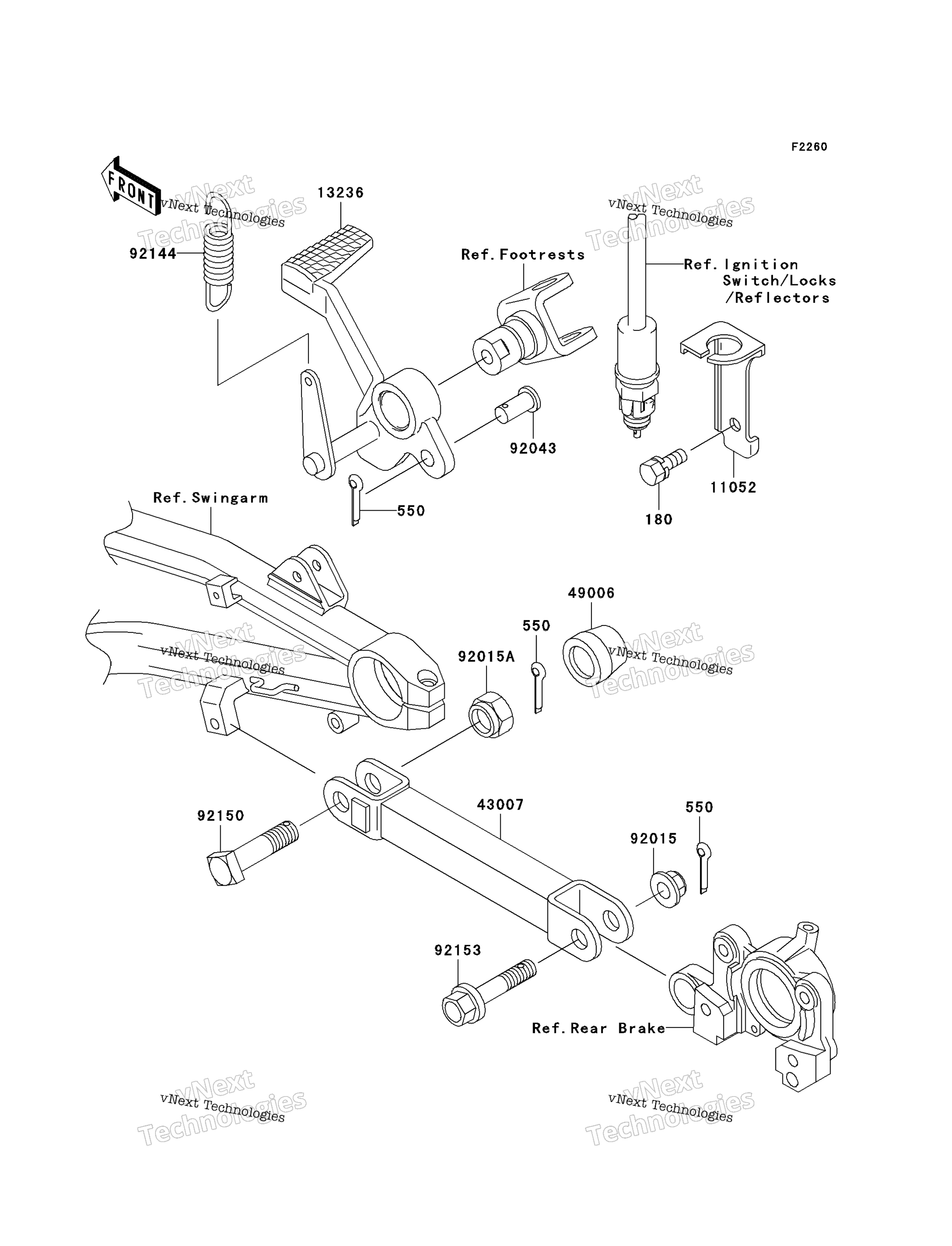 Тормоз Pedal/Torque Link