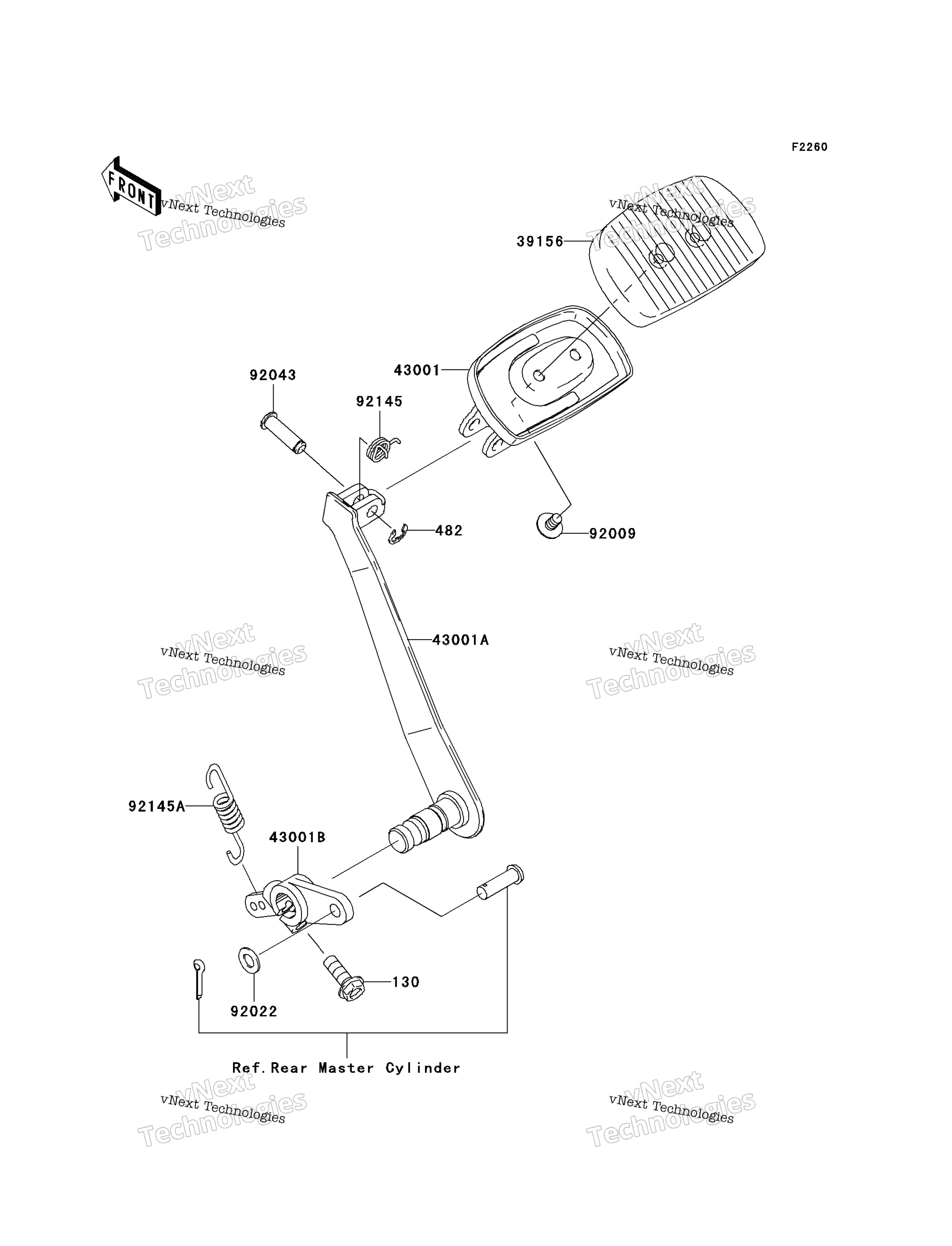 Тормоз Pedal/Torque Link