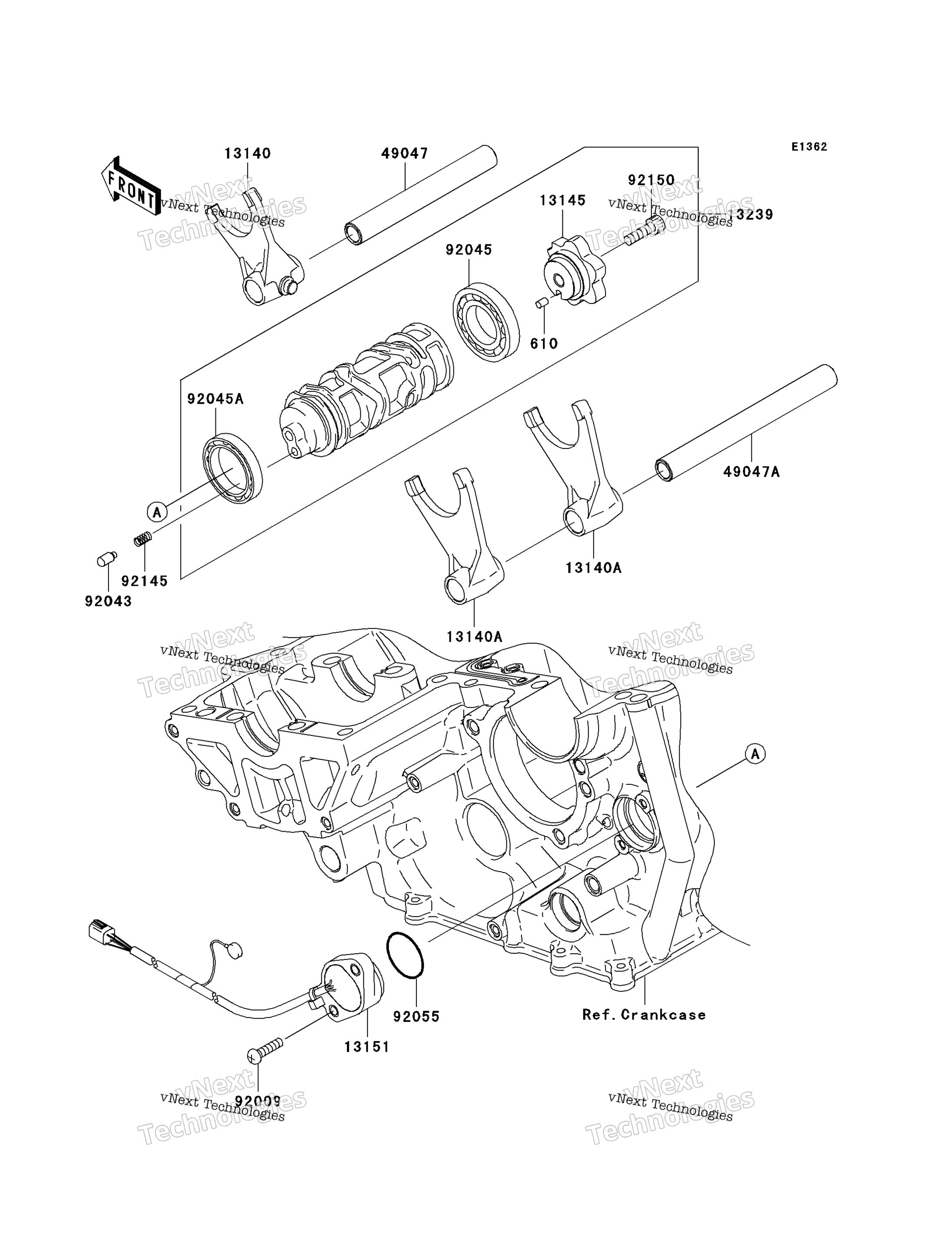передача Change Drum / Shift Fork(S)