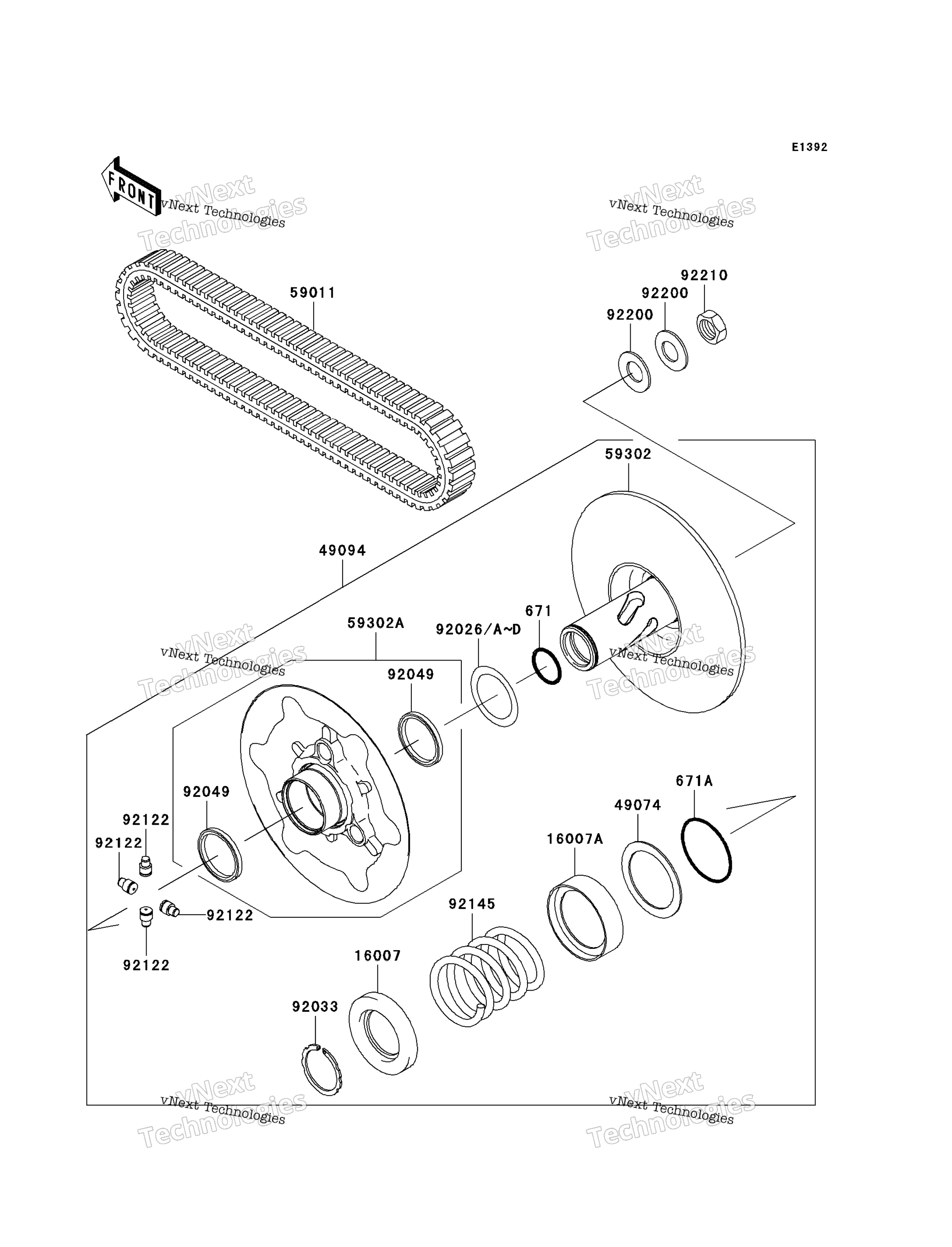 Ведомый Converter/Drive Belt