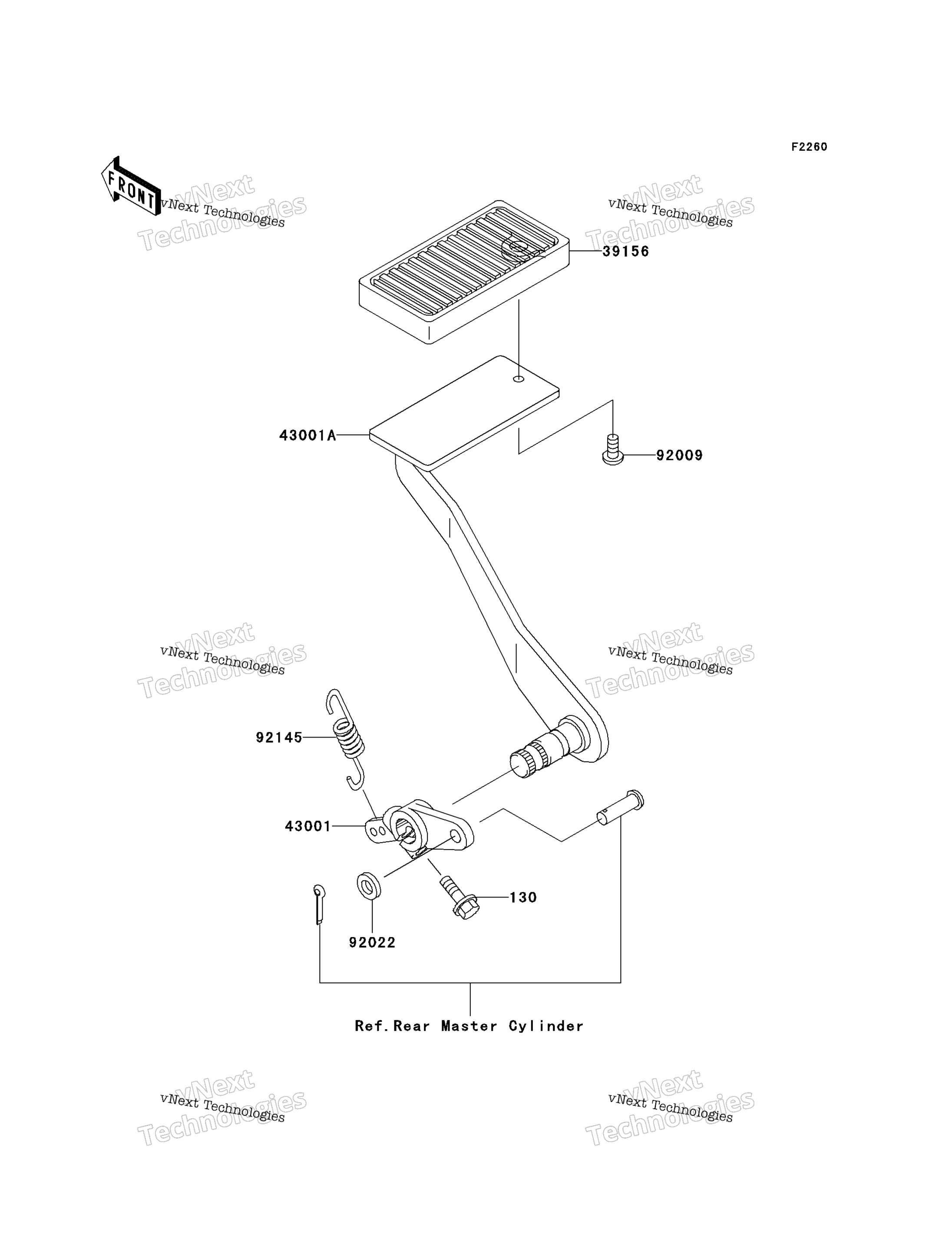 Тормоз Pedal/Torque Link