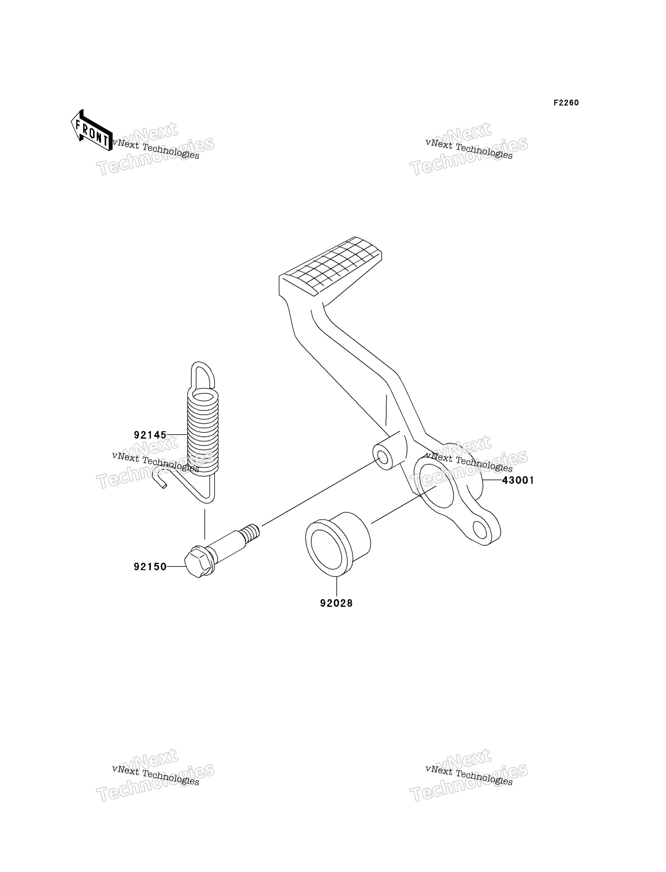 Тормоз Pedal/Torque Link