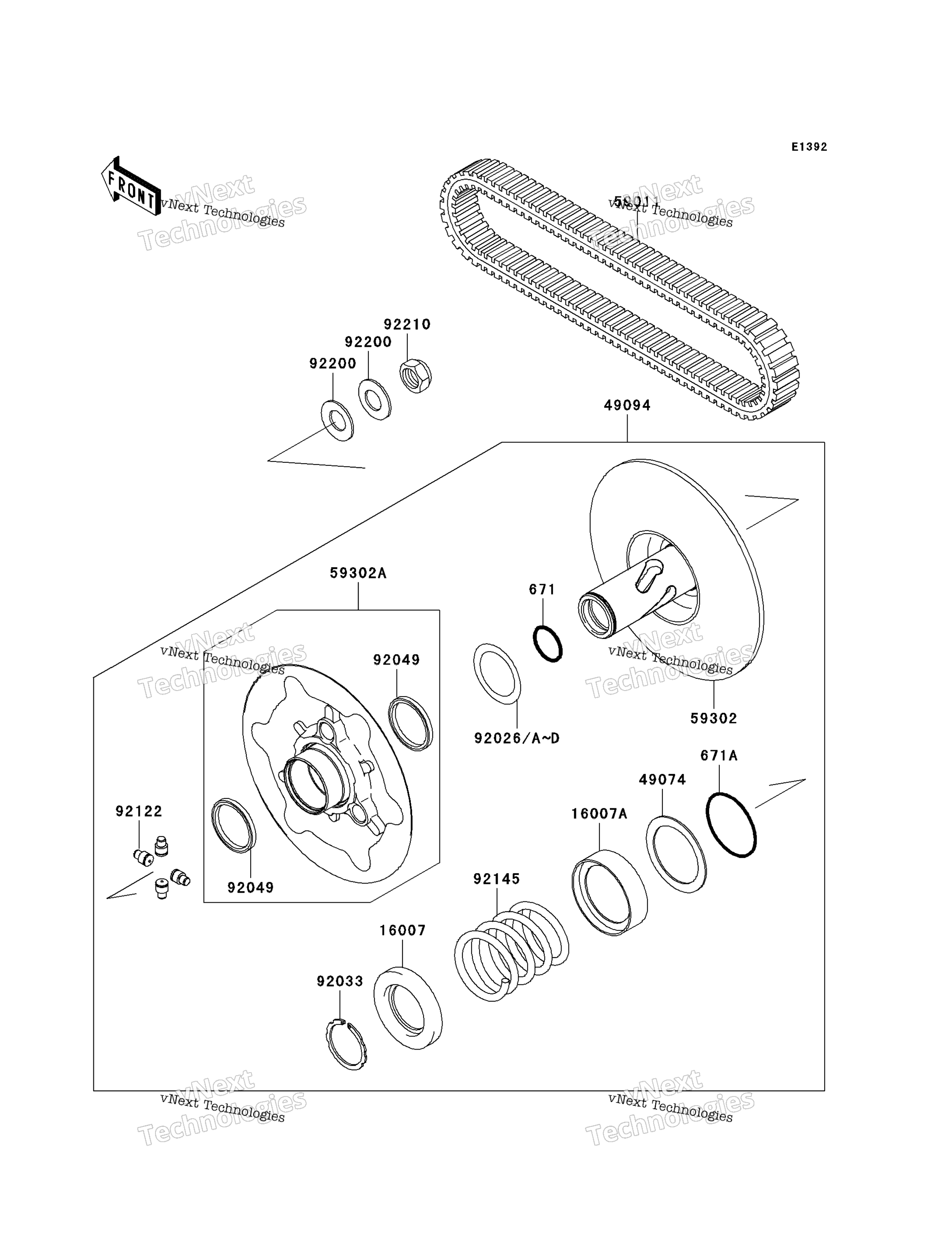 Ведомый Converter/Drive Belt