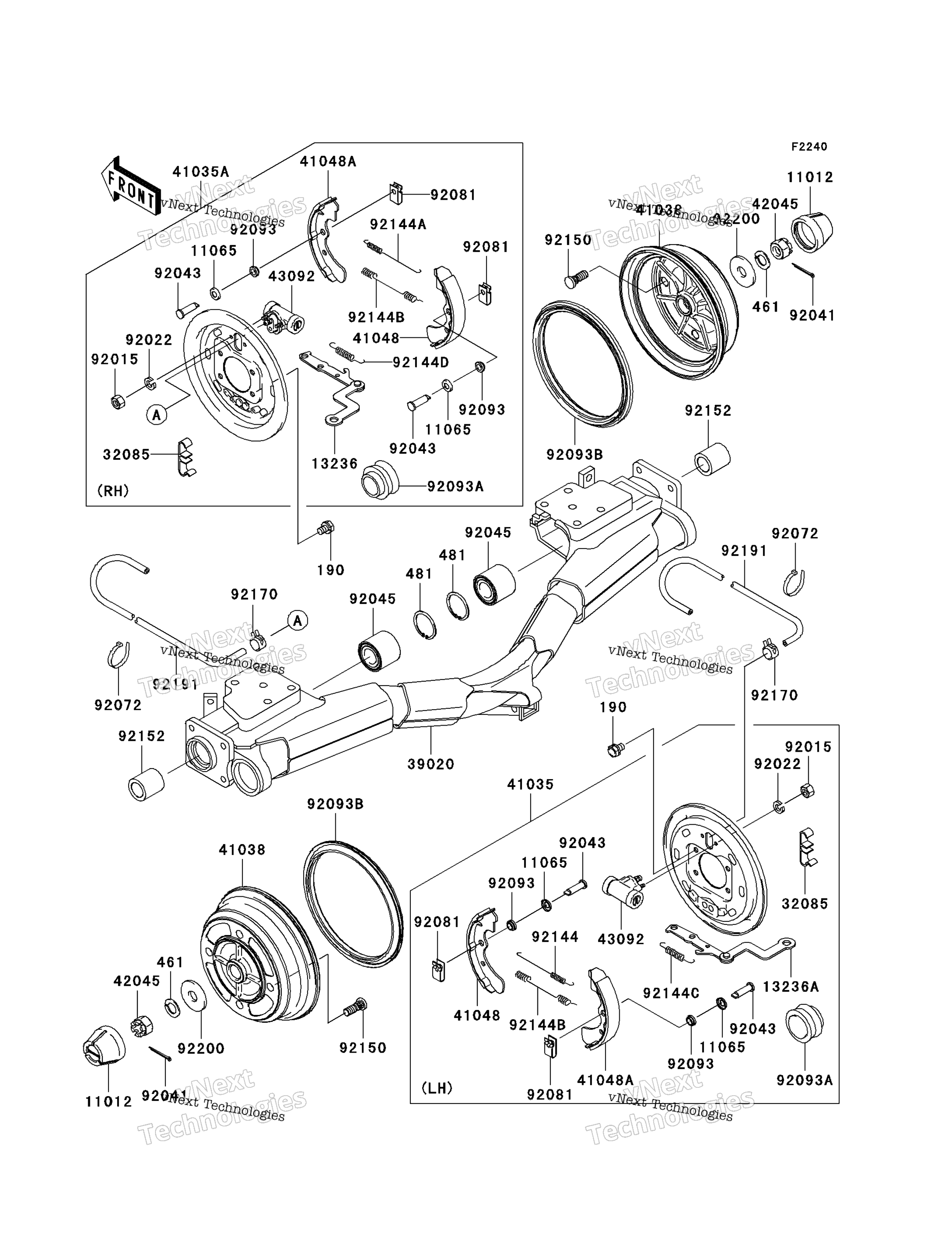 задний Hubs / Brakes (J6f)