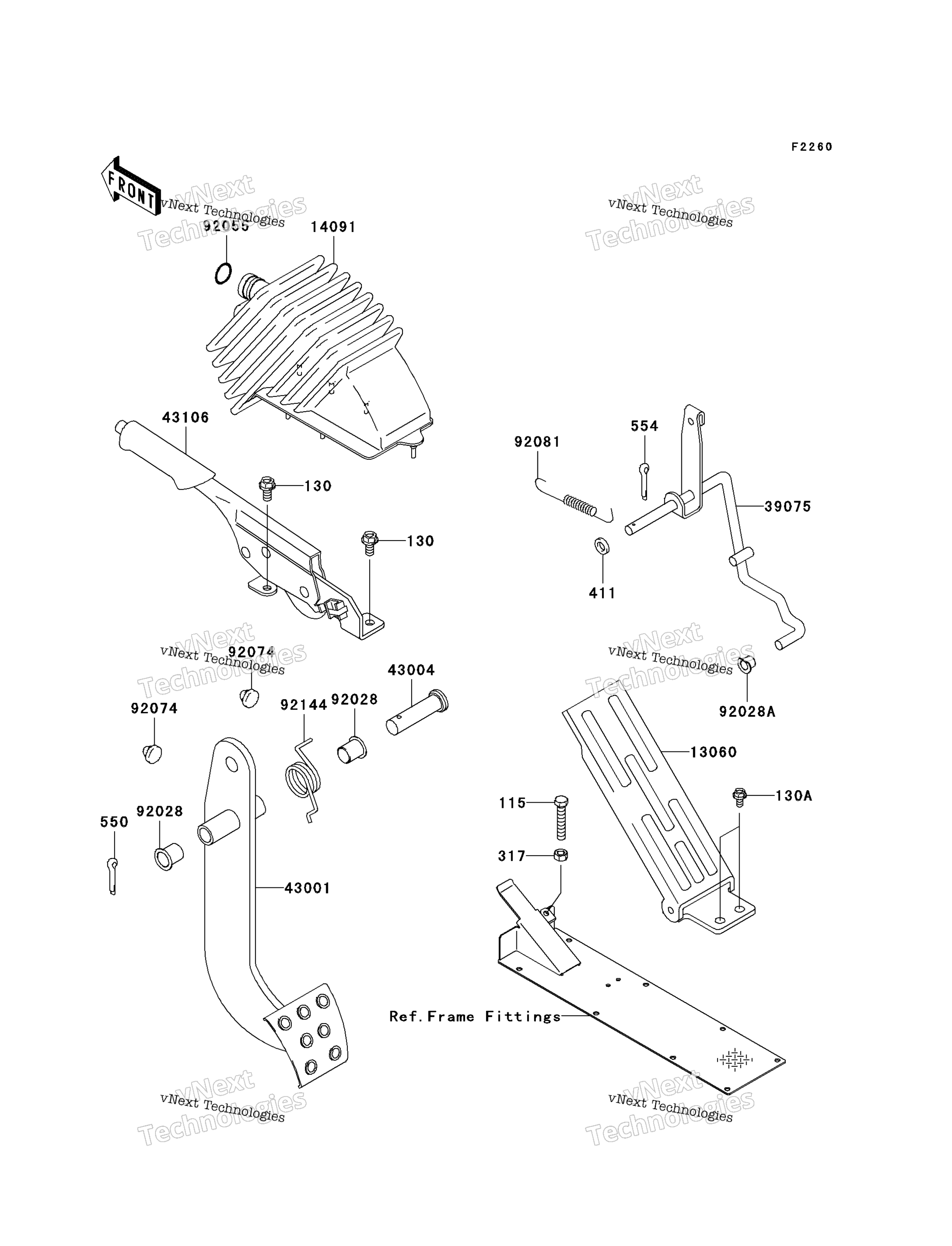 Тормоз Pedal/Throttle Lever