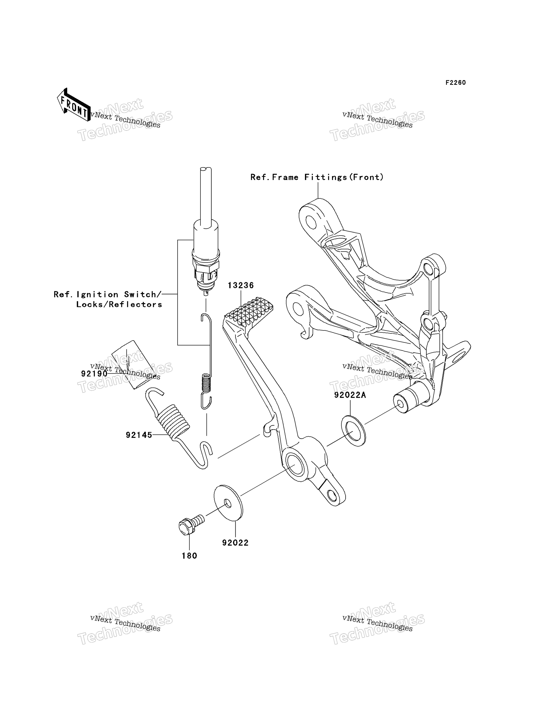 Тормоз Pedal/Torque Link