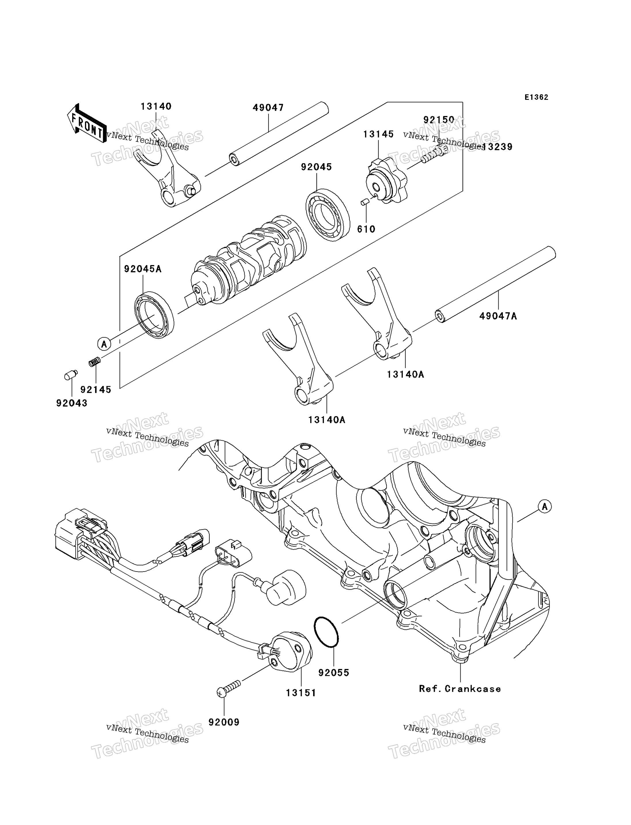 передача Change Drum / Shift Fork(S)