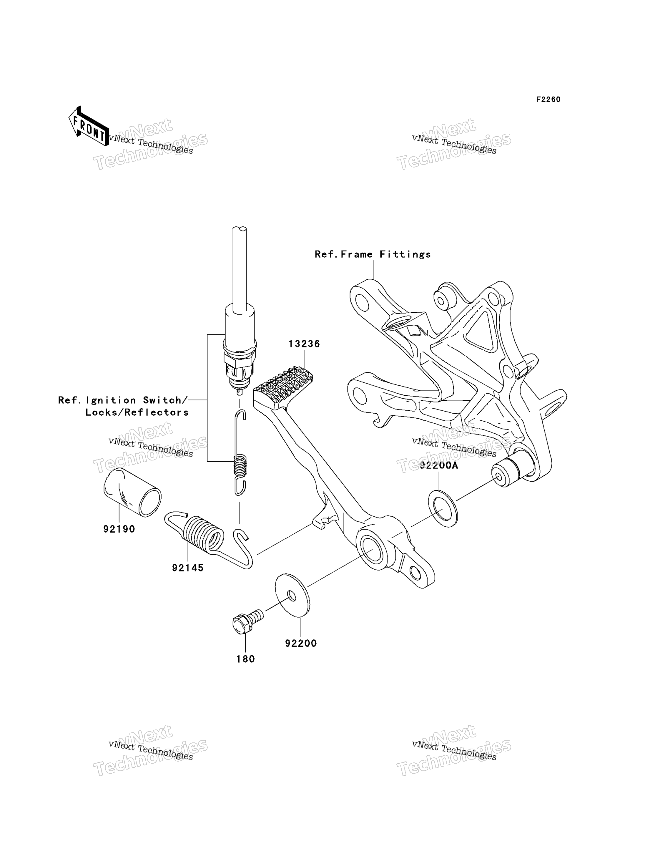 Тормоз Pedal/Torque Link