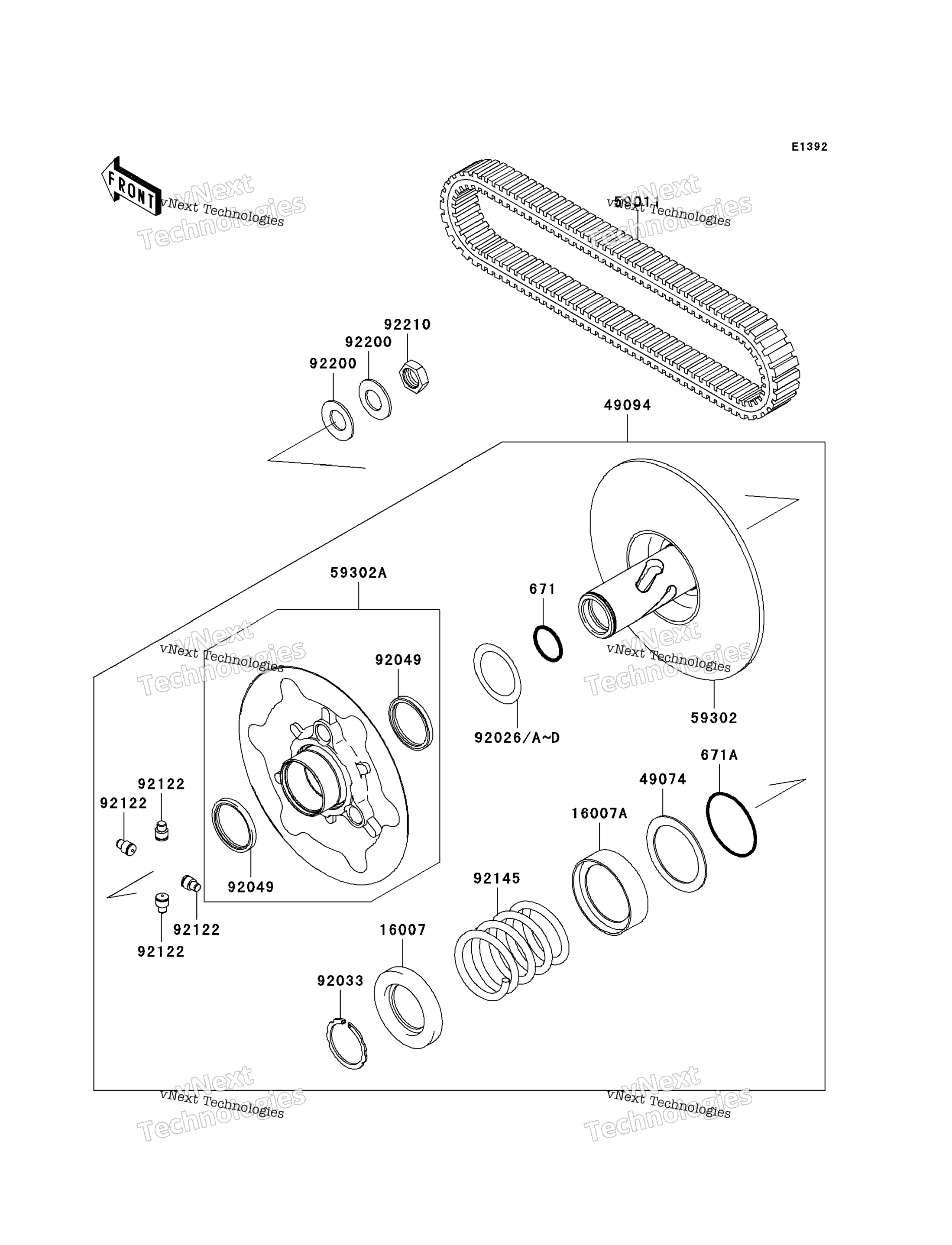 Ведомый Converter/Drive Belt