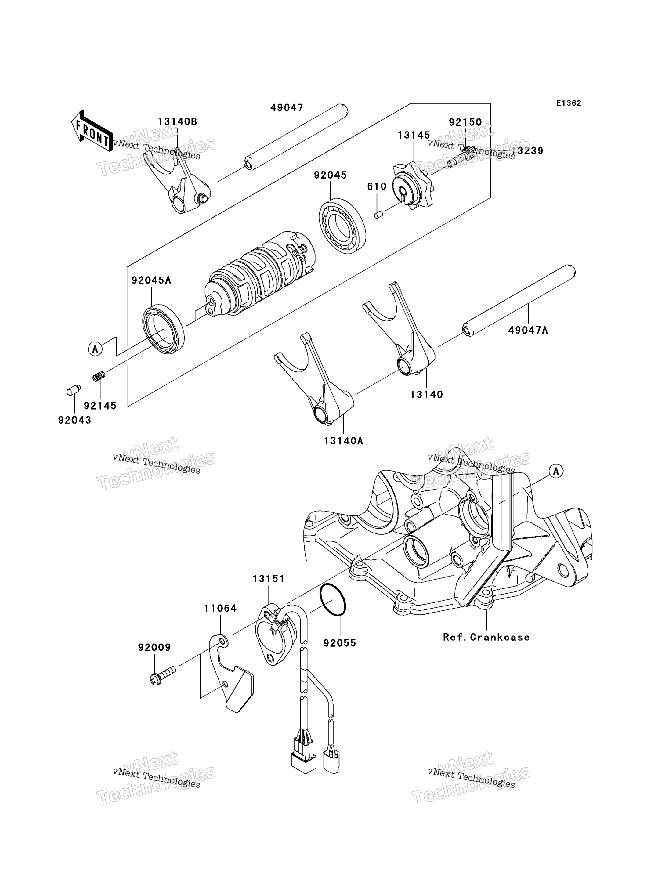 передача Change Drum / Shift Fork(S)