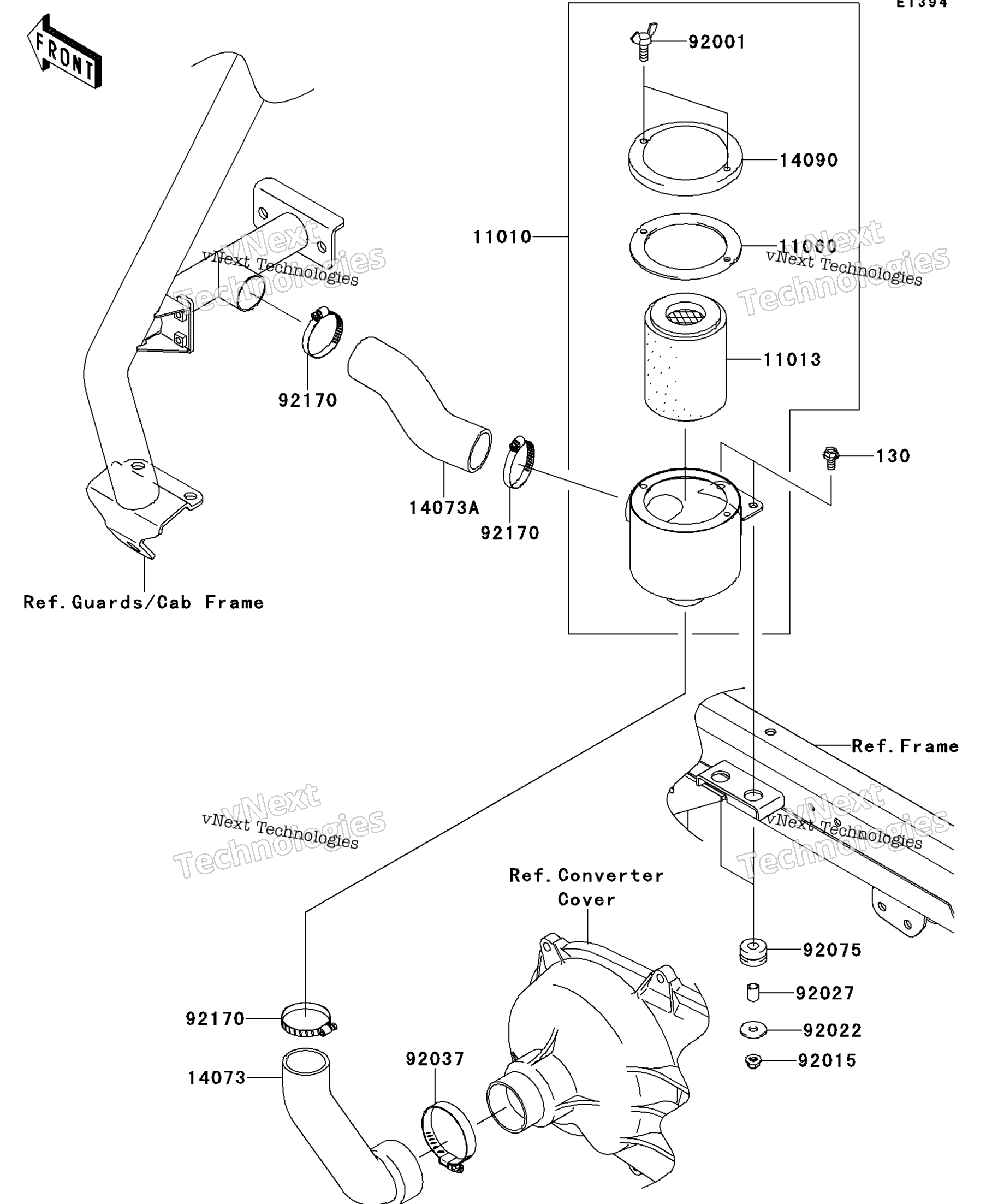 Воздушный Cleaner Belt Converter(G9f / Gaf)