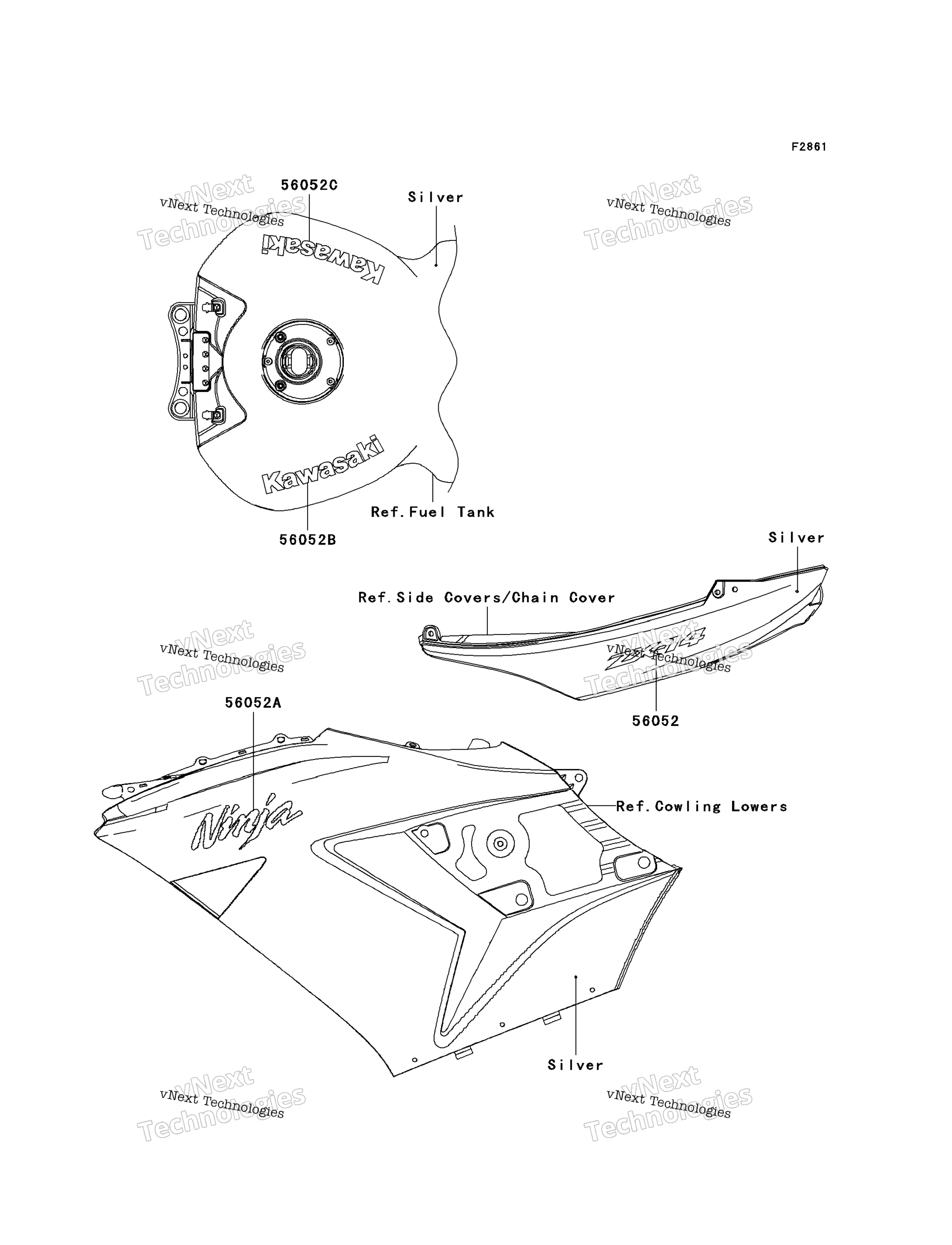 Наклейки (Silver)(C8f)(Ca,Us)