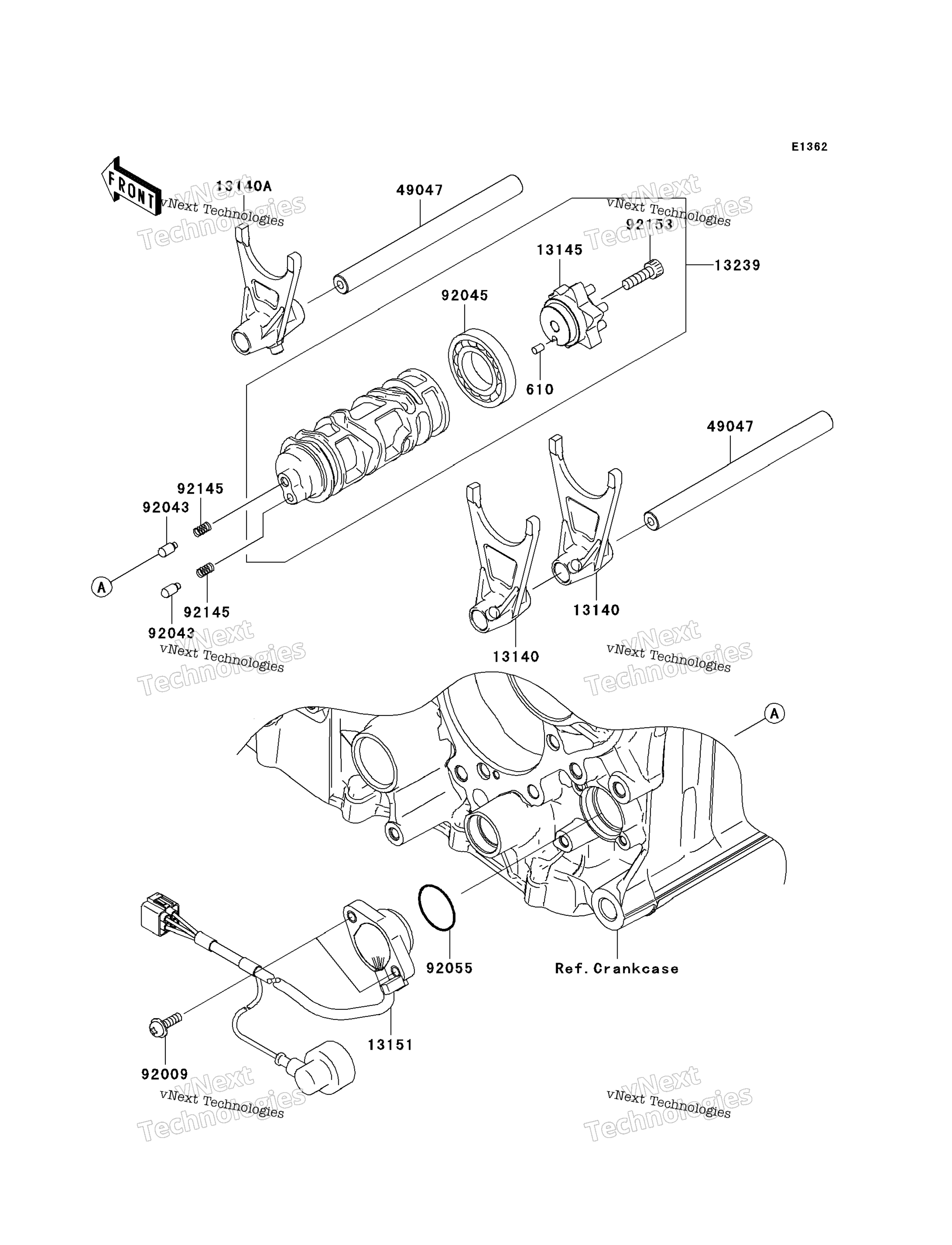 передача Change Drum / Shift Fork(S)