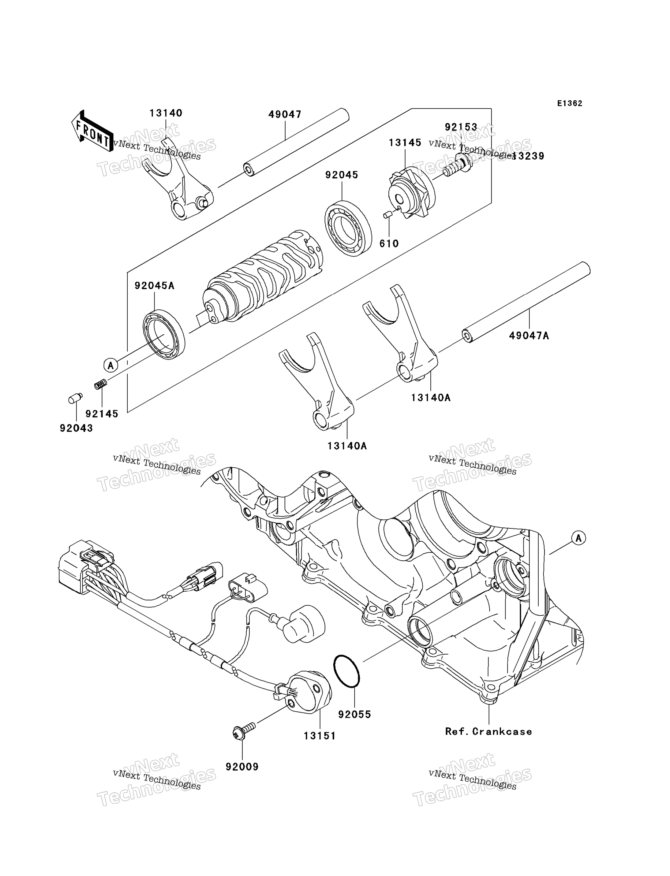 передача Change Drum / Shift Fork(S)