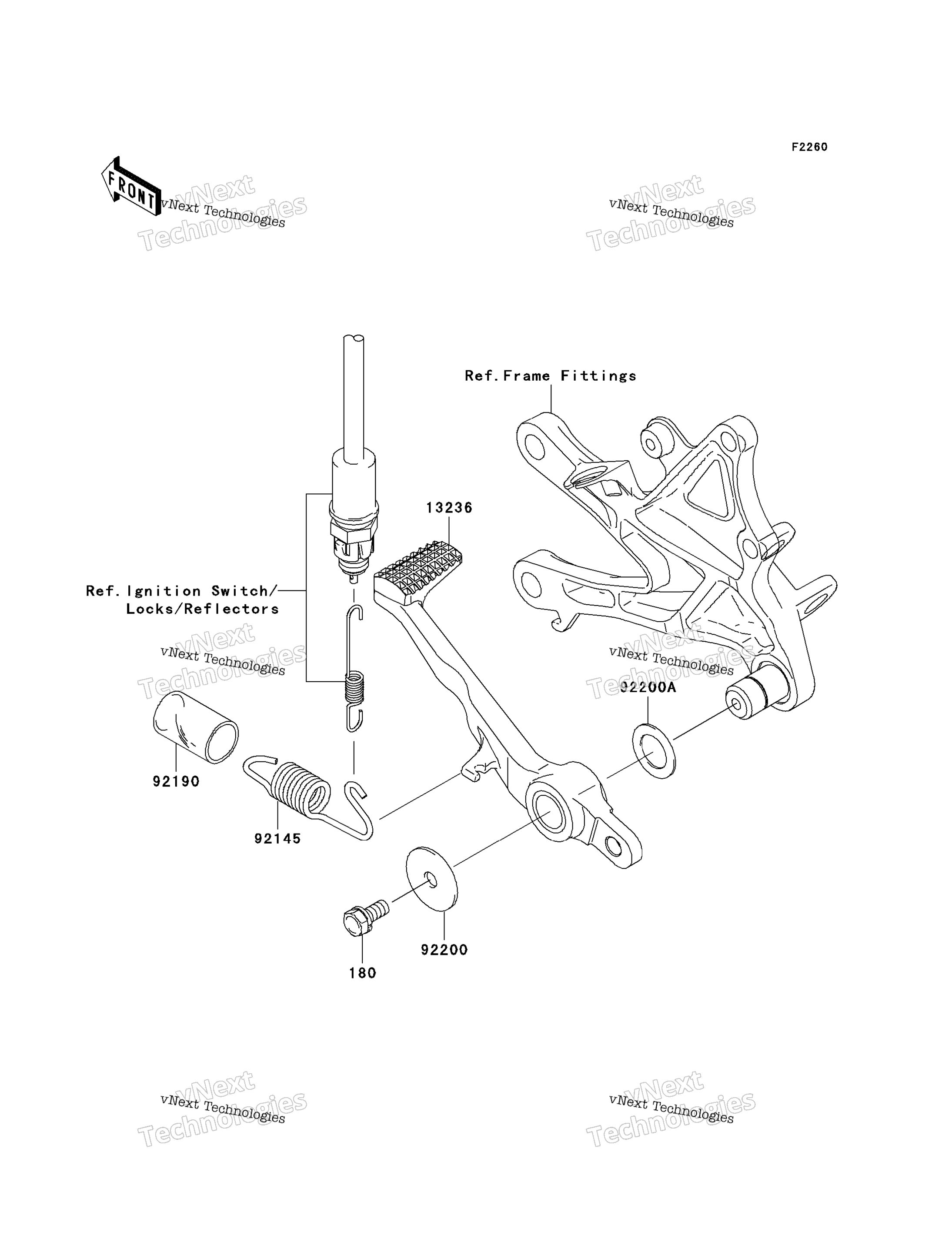 Тормоз Pedal/Torque Link