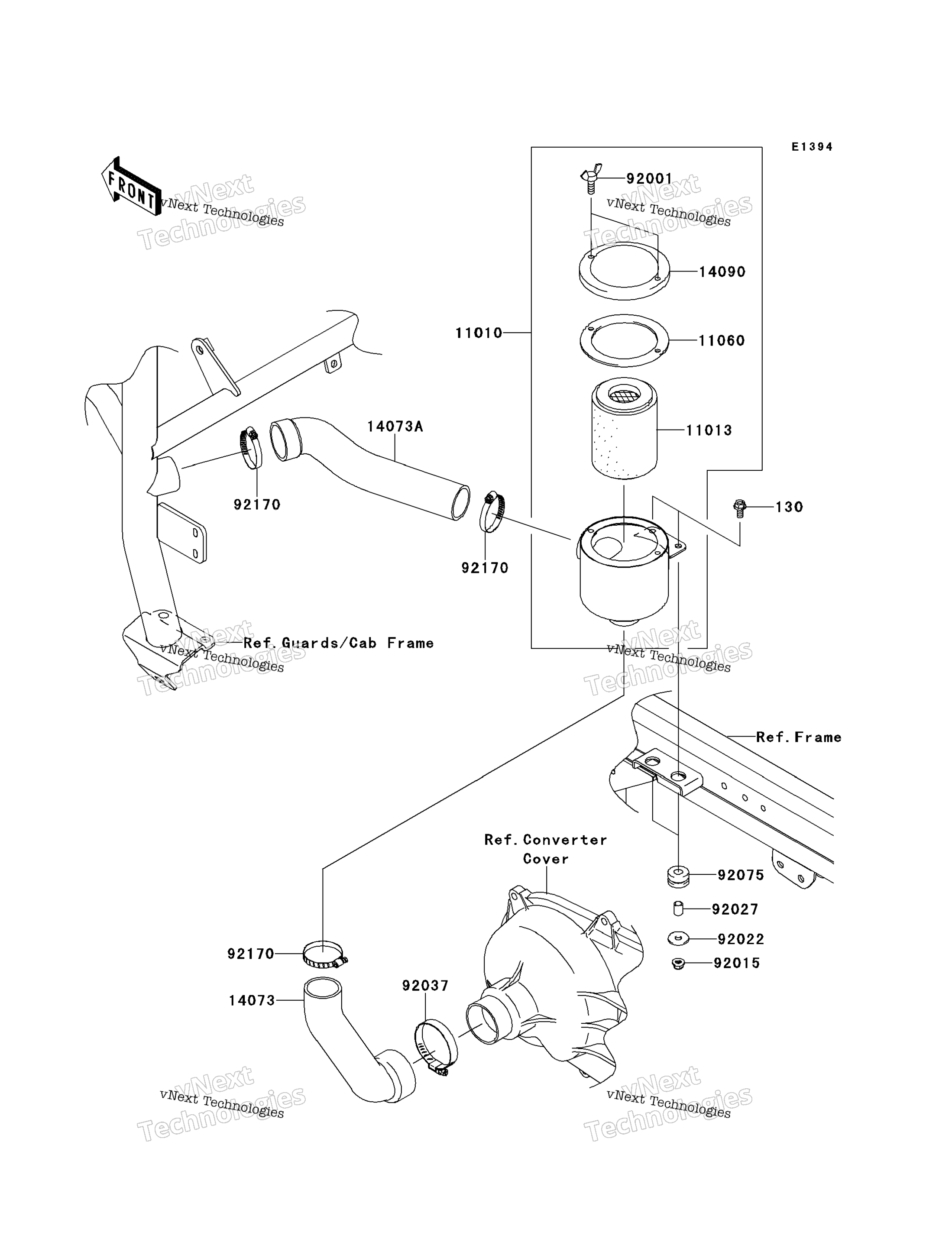 Воздушный Cleaner Belt Converter (F9f / Faf)
