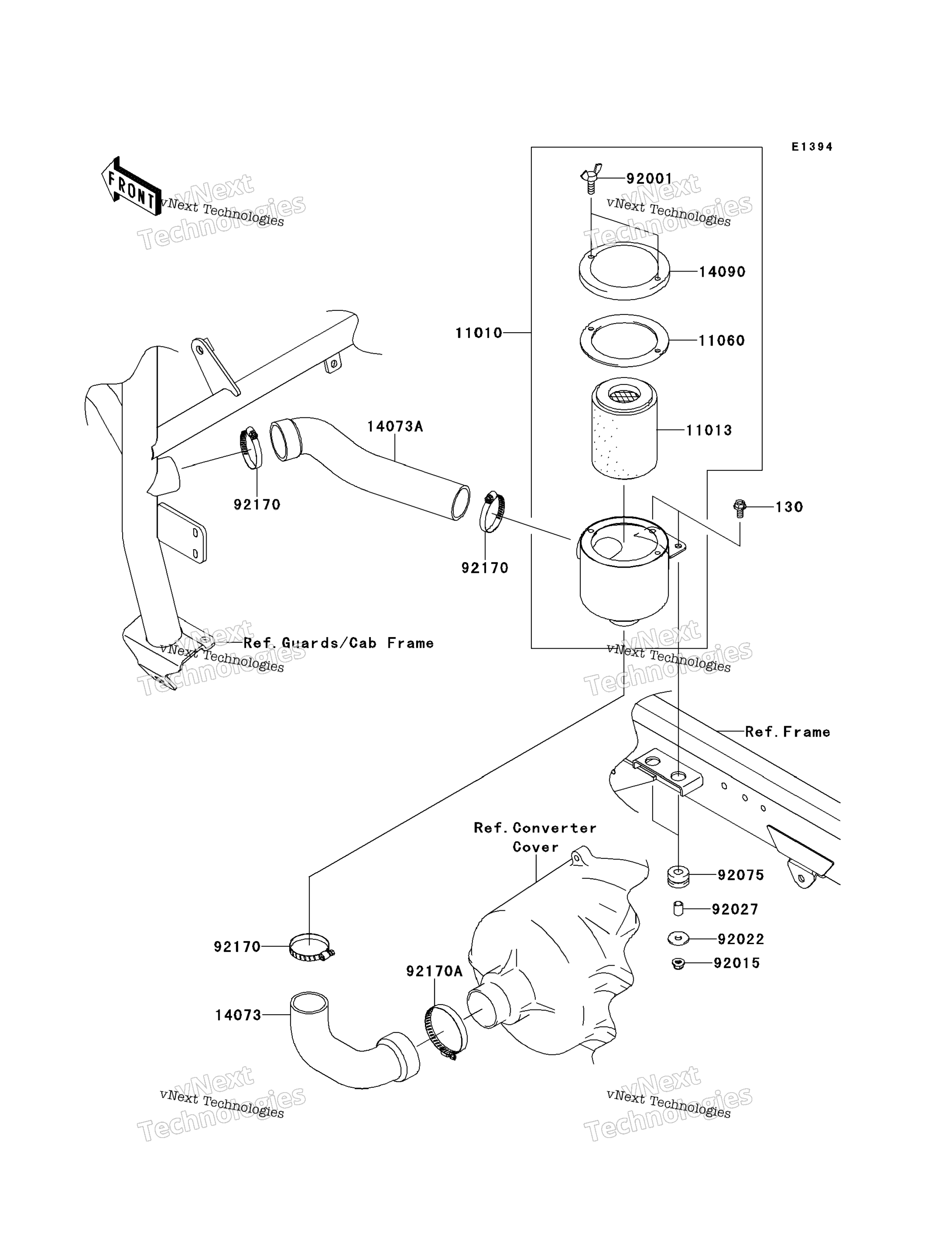 Воздушный Cleaner Belt Converter (P9f / Paf)