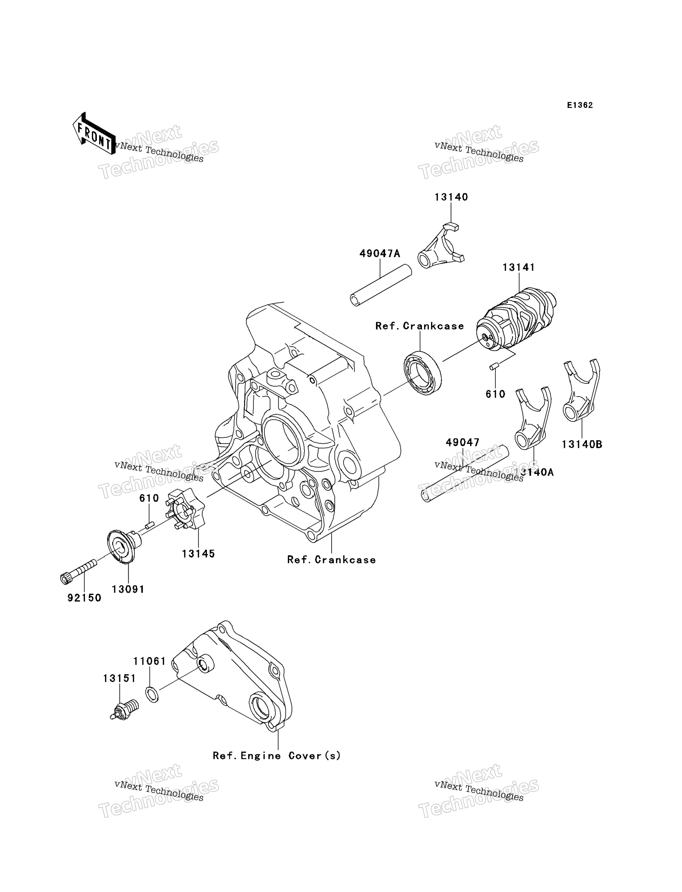 передача Change Drum / Shift Fork(S)