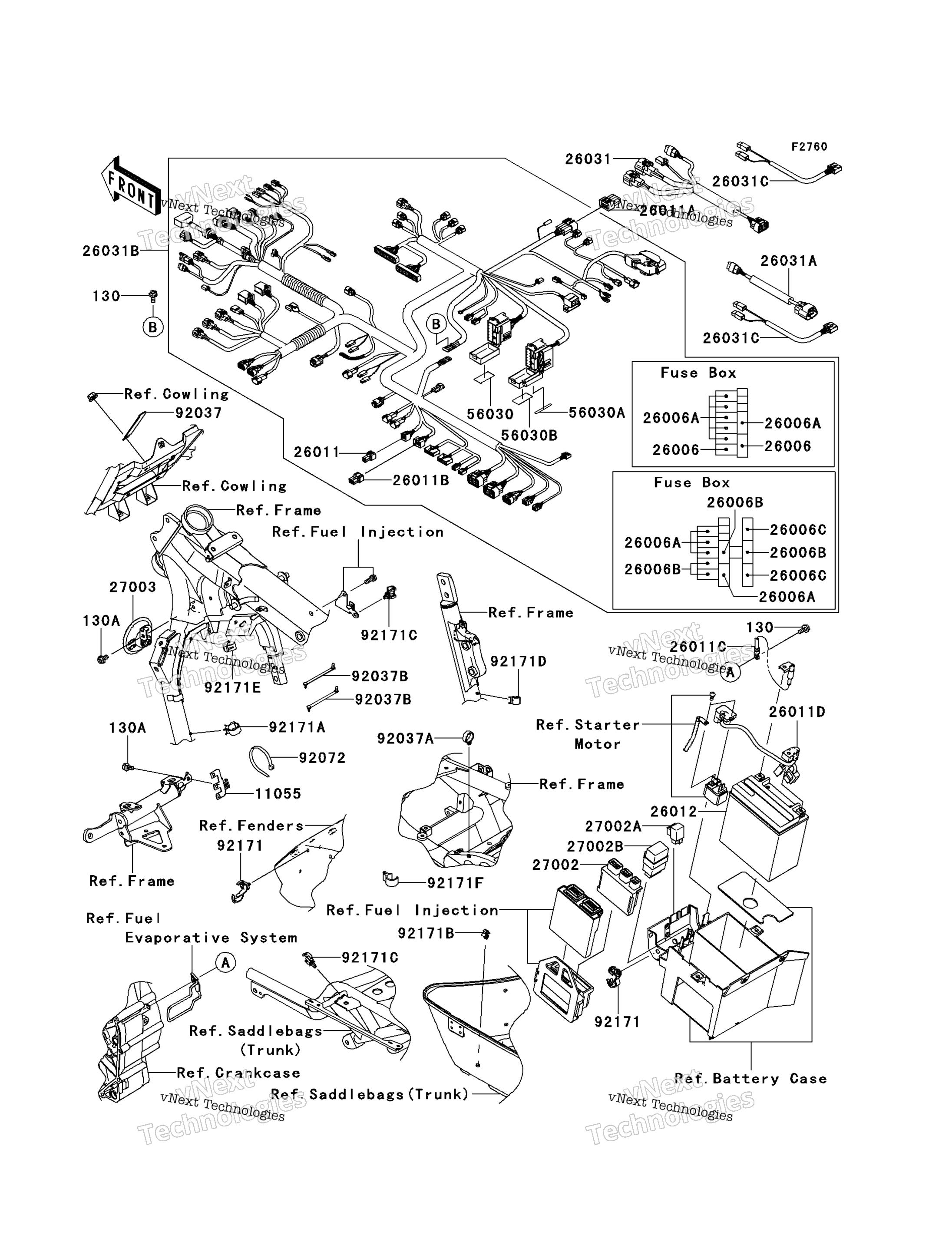 Шасси Electrical Equipment (B9f/B9fa)