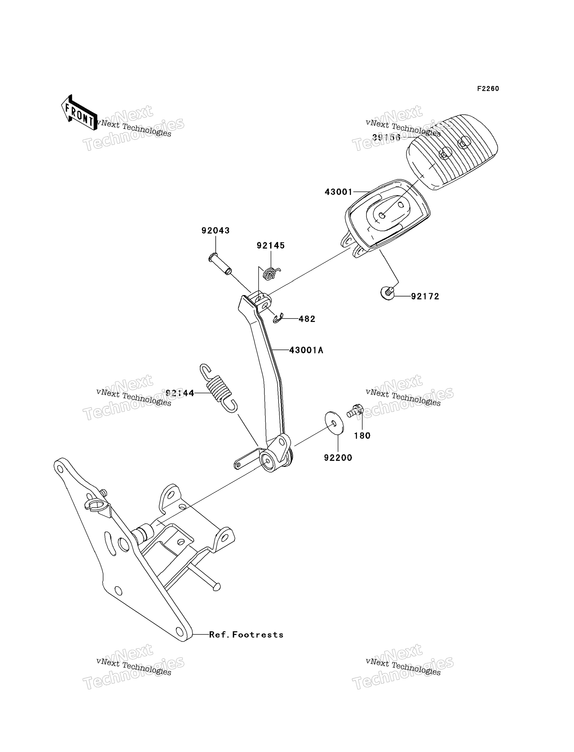 Тормоз Pedal/Torque Link
