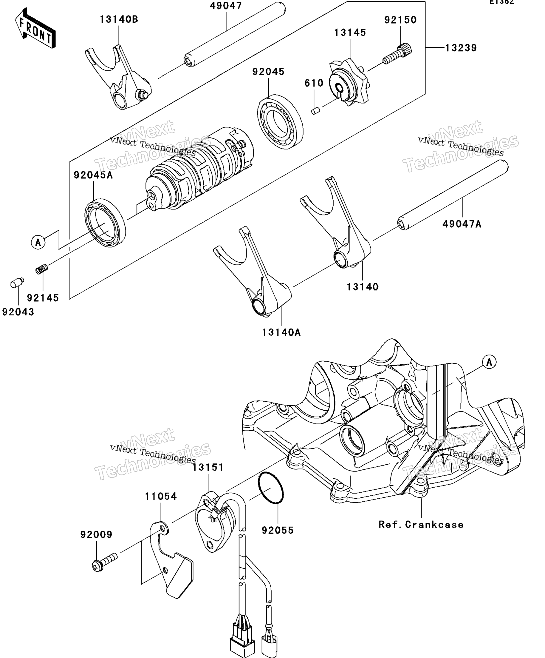 передача Change Drum / Shift Fork(S)