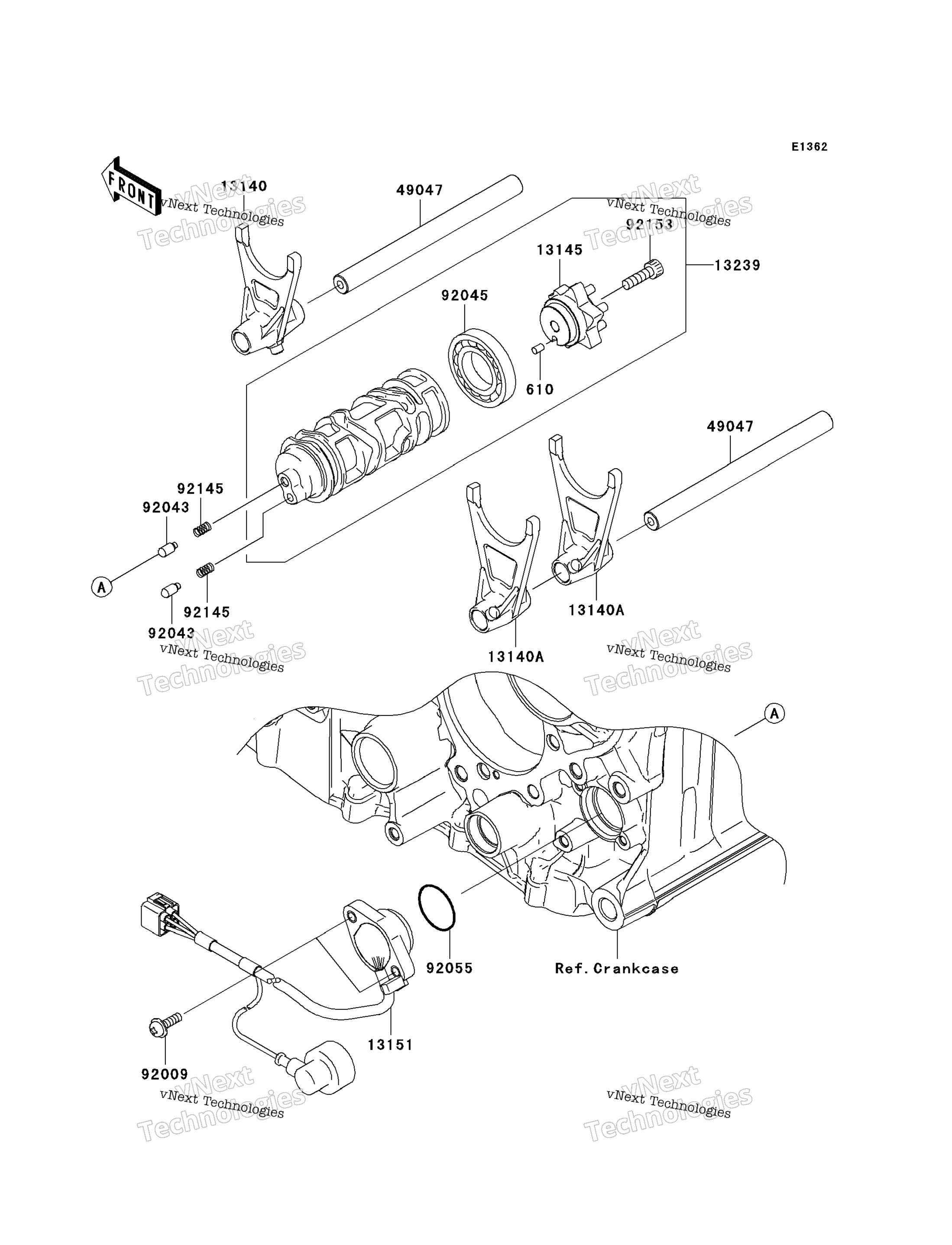 передача Change Drum / Shift Fork(S)