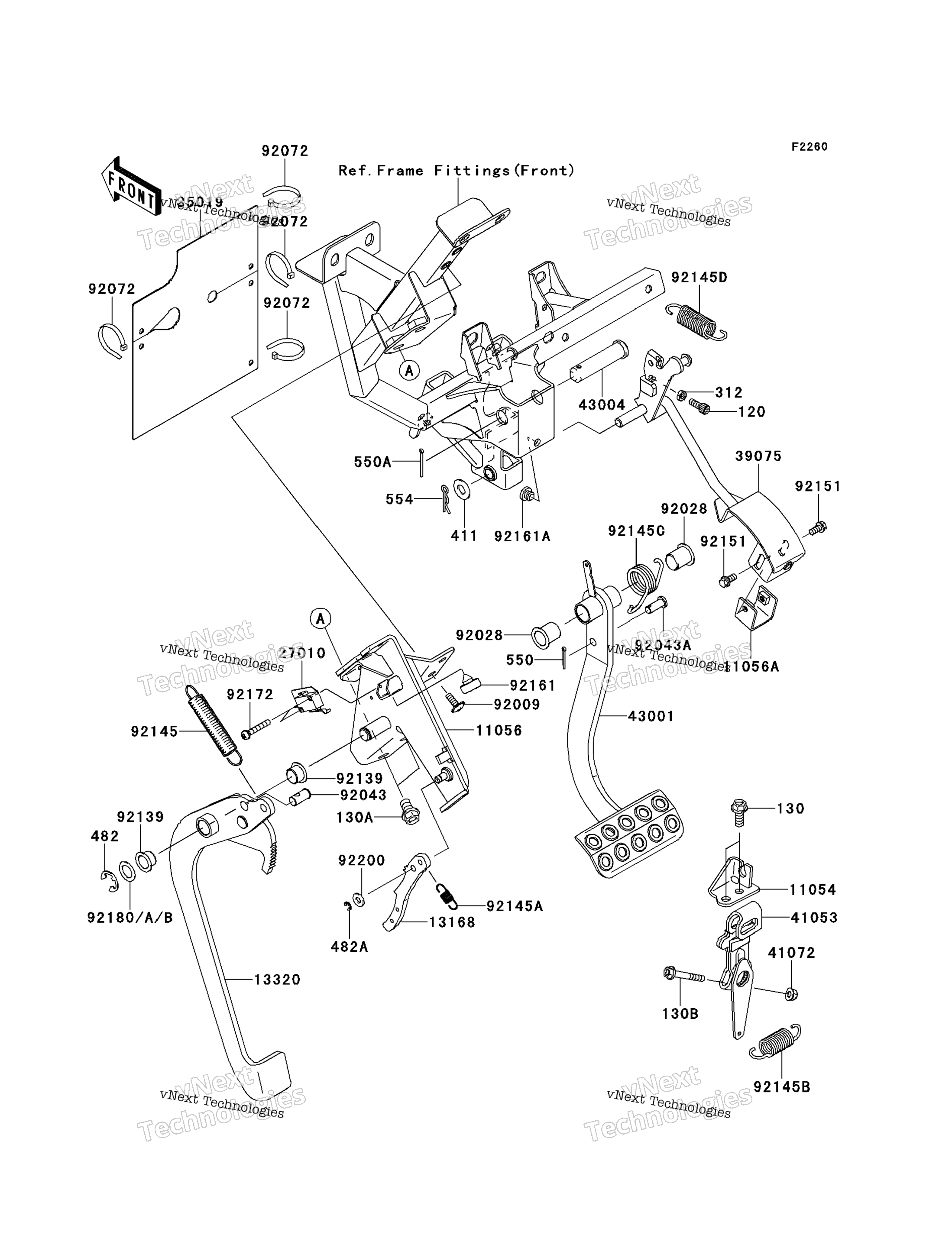 Тормоз Pedal/Throttle Lever