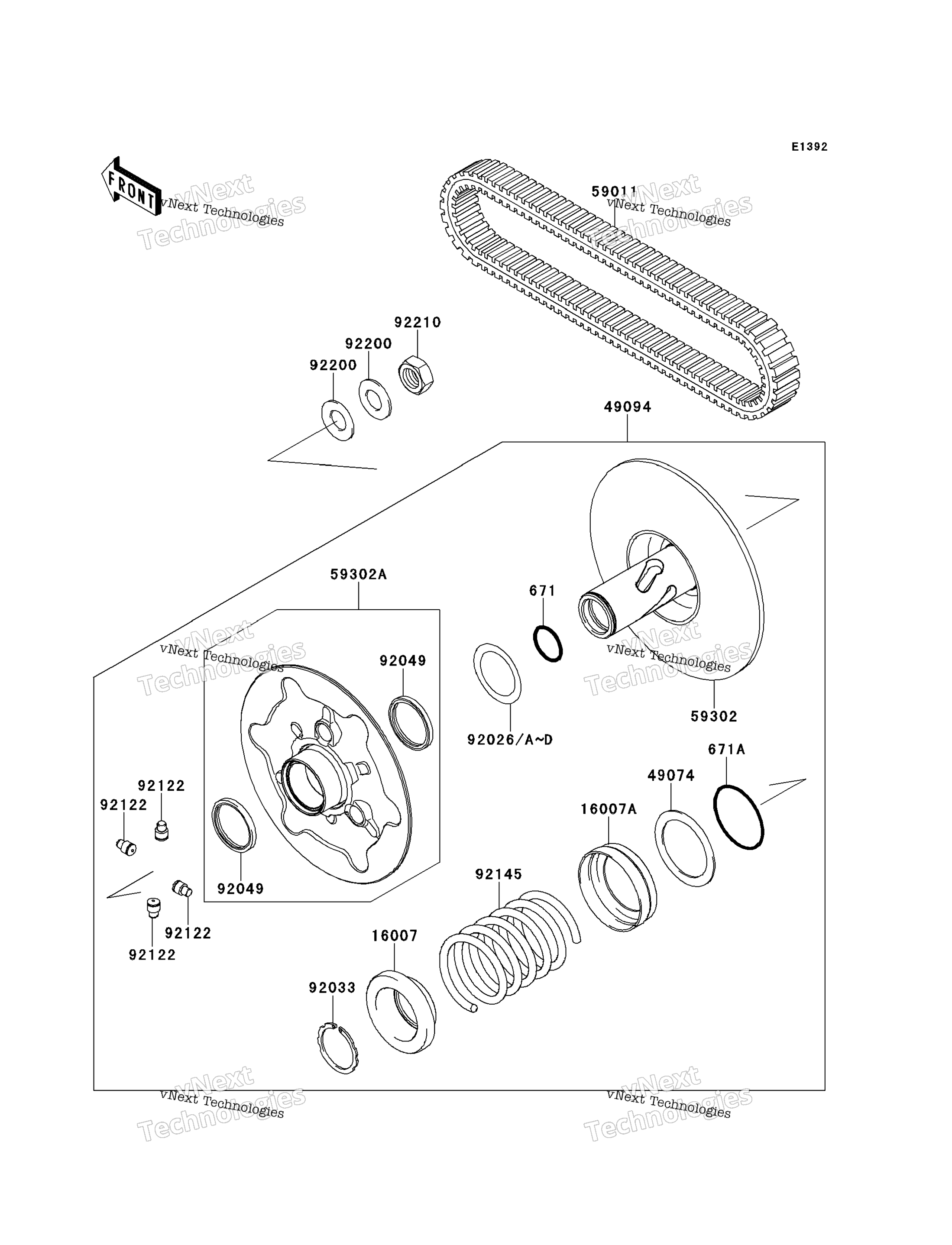 Ведомый Converter/Drive Belt