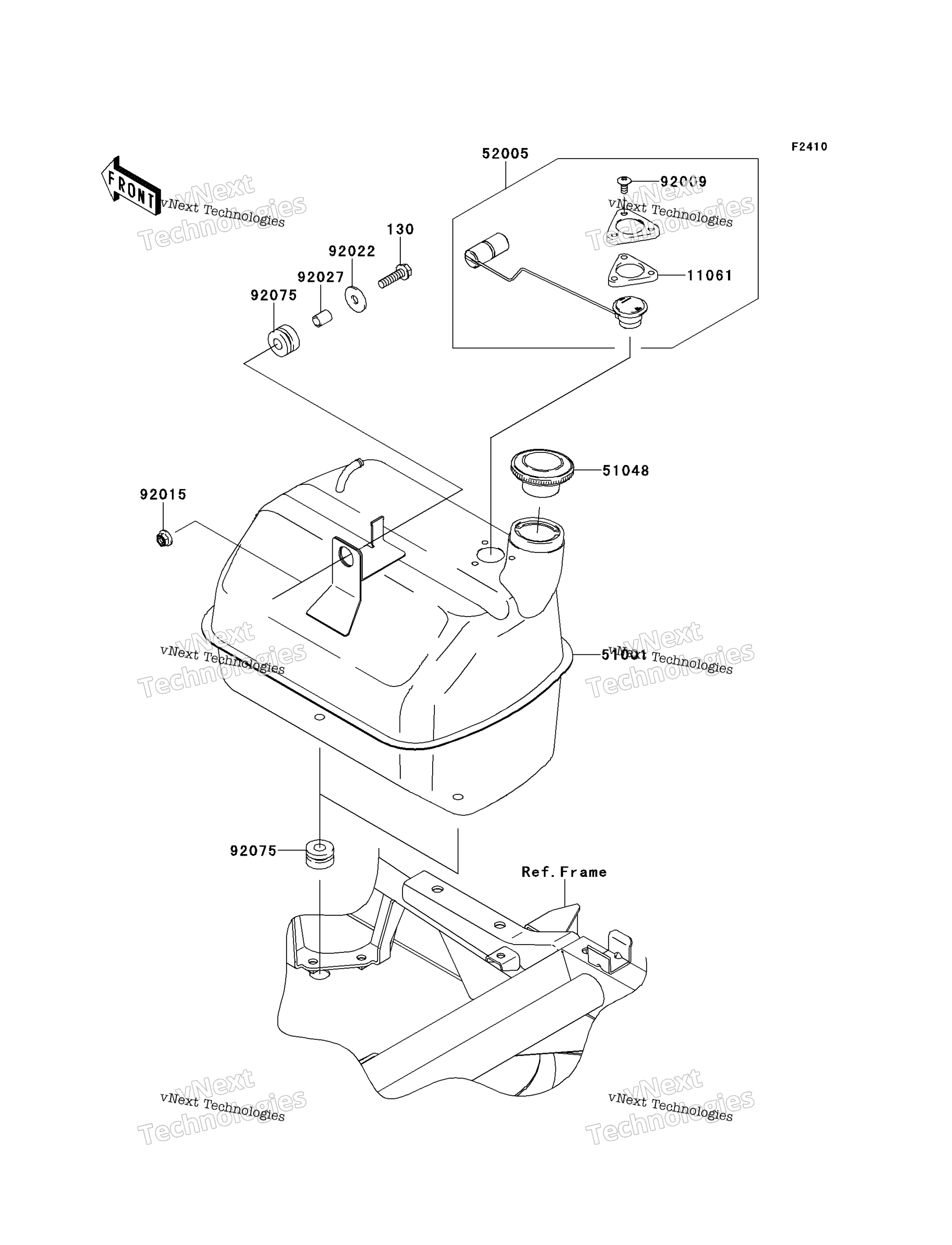 Топливный бак (Daf)(Cn,Us)