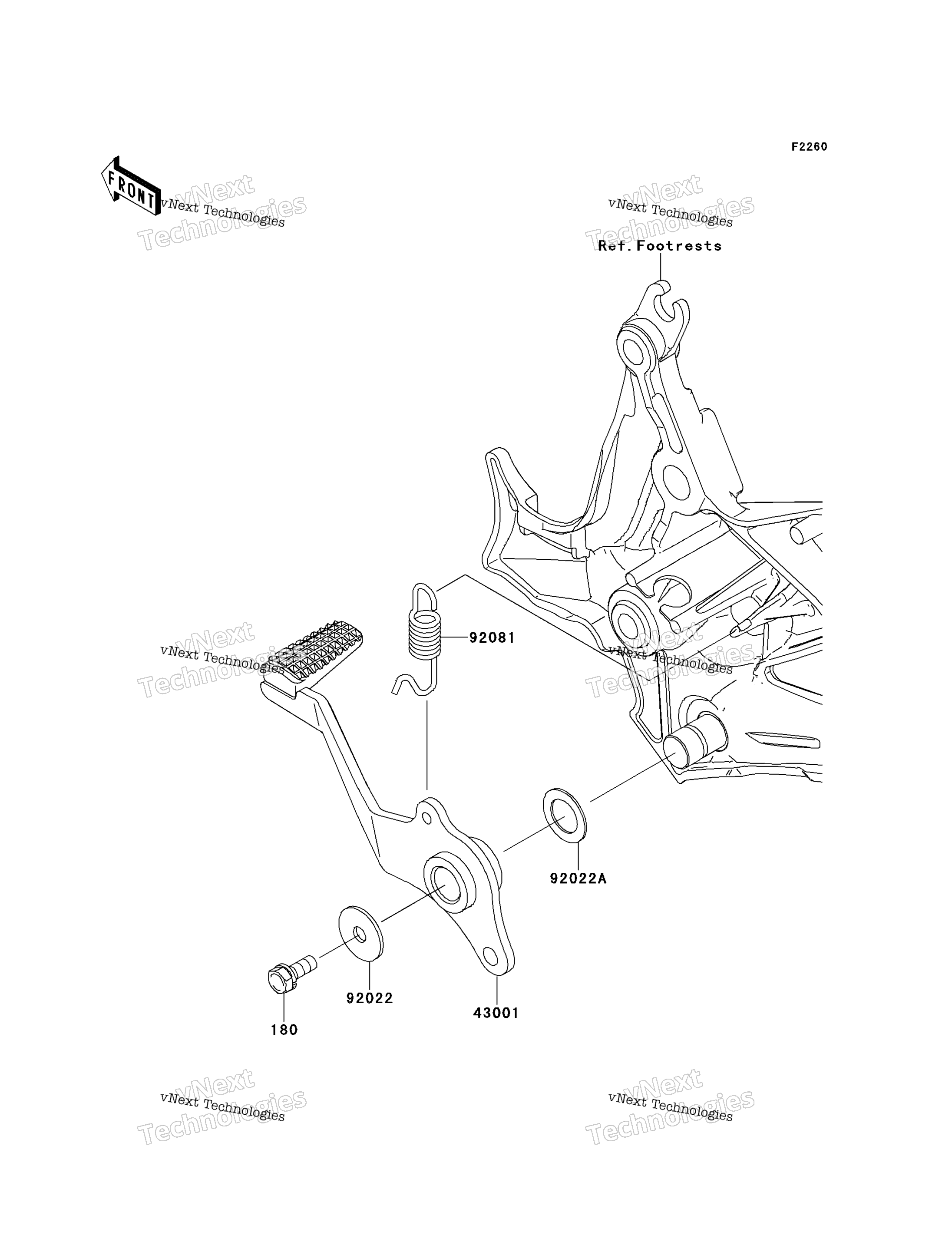 Тормоз Pedal/Torque Link