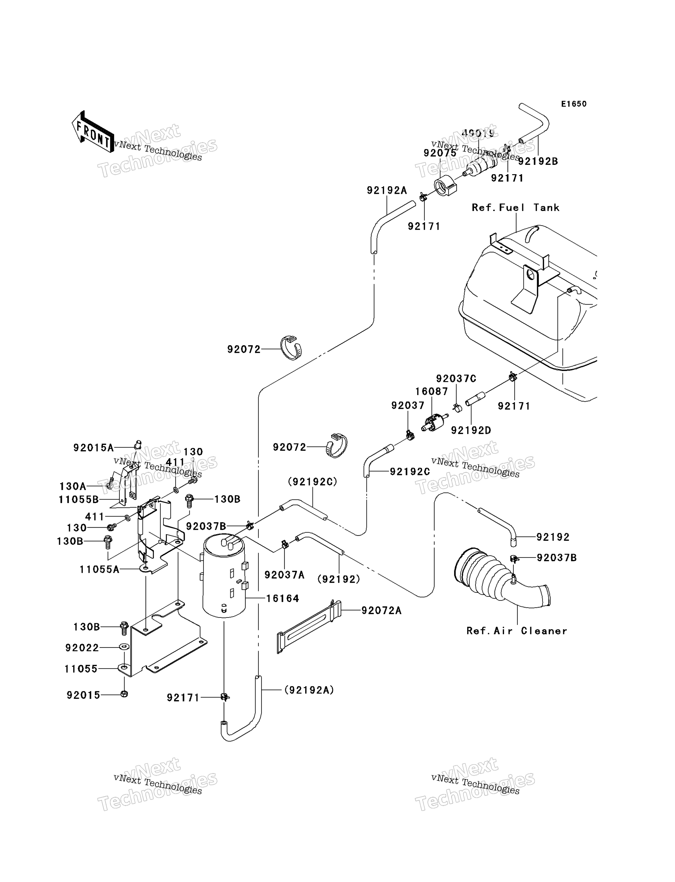 топливный Evaporative System (Bbf)