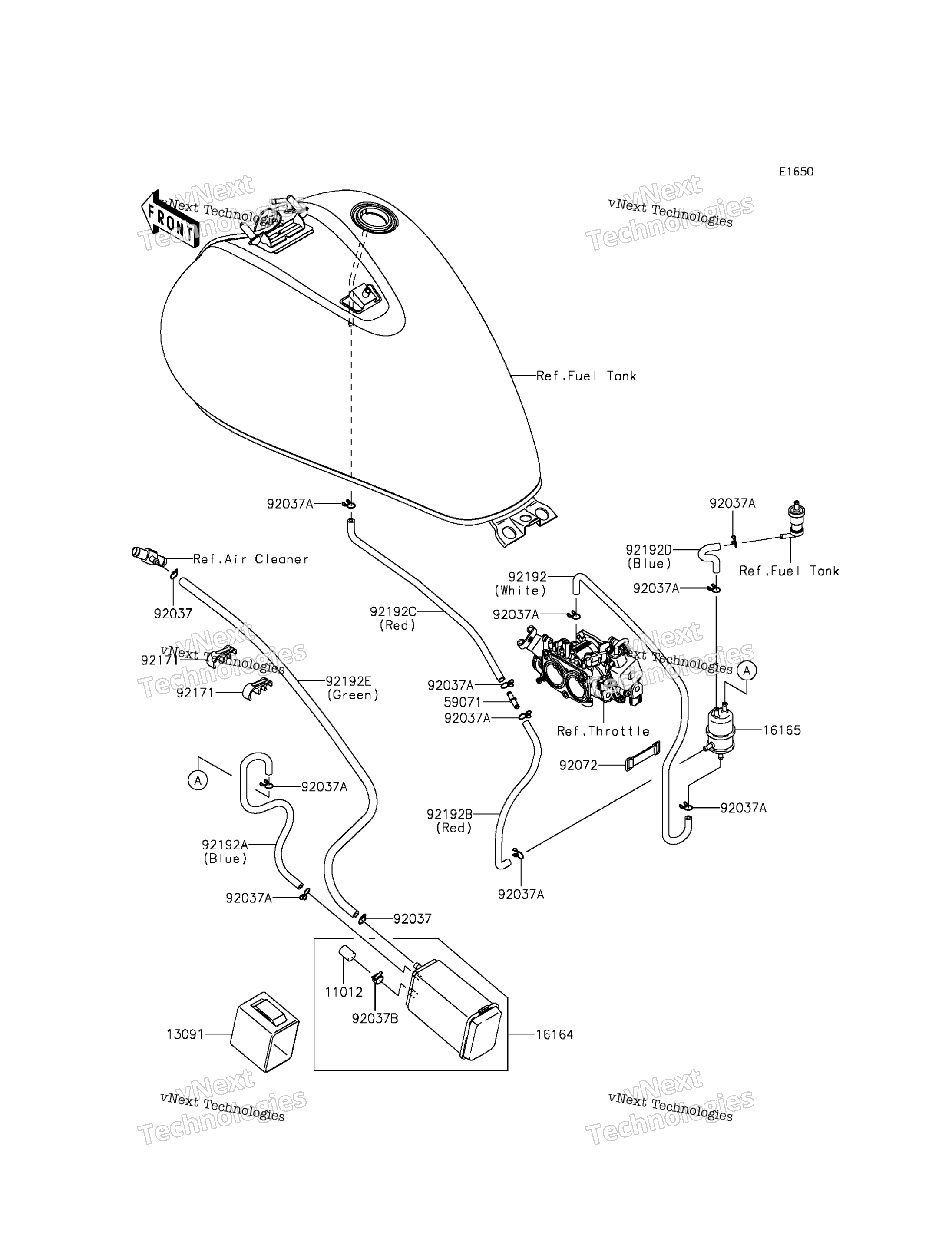 топливный Evaporative System (Dbf)(Ca)