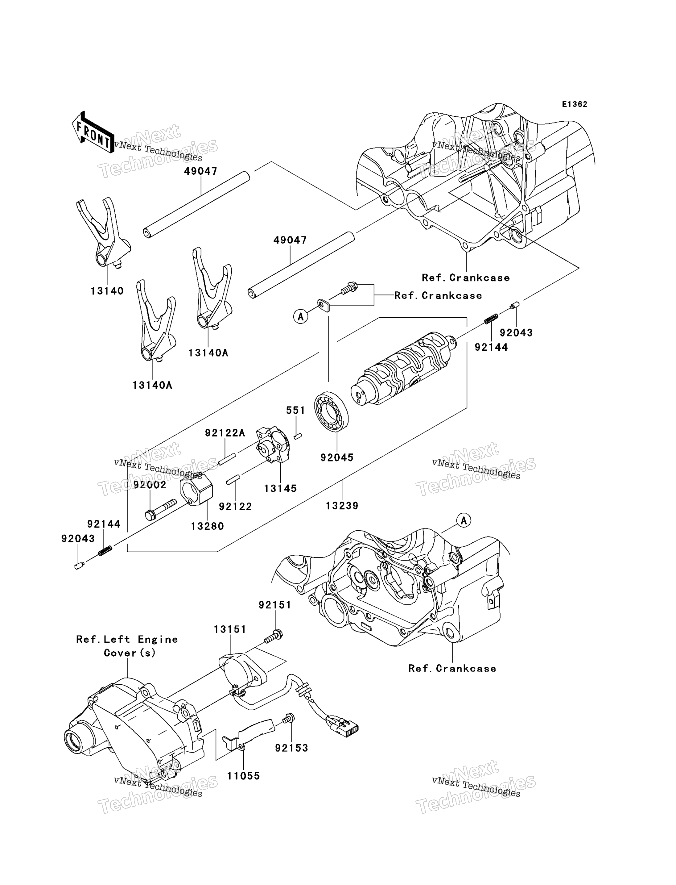 передача Change Drum / Shift Fork(S)