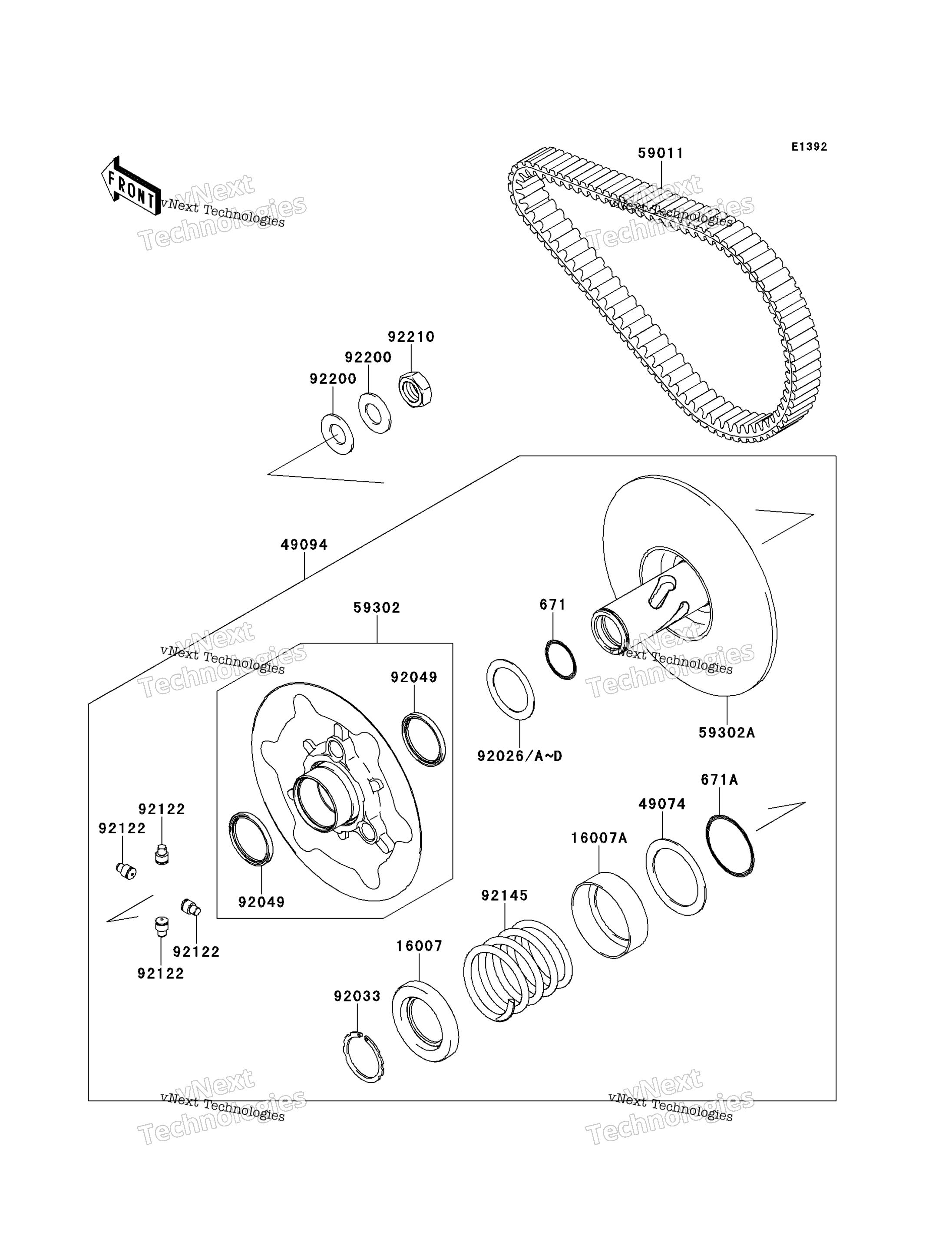 Ведомый Converter/Drive Belt