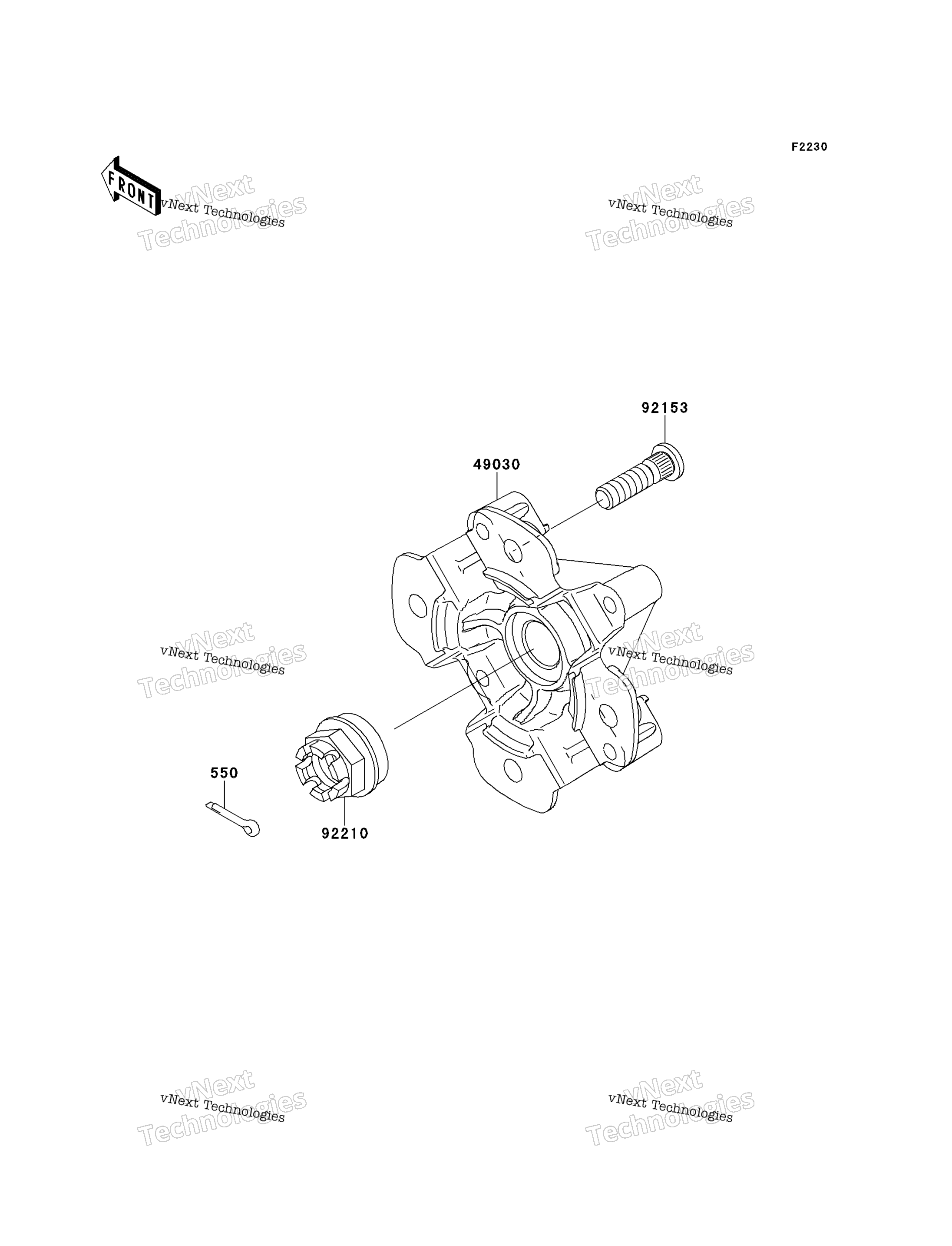 Передняя часть Hub