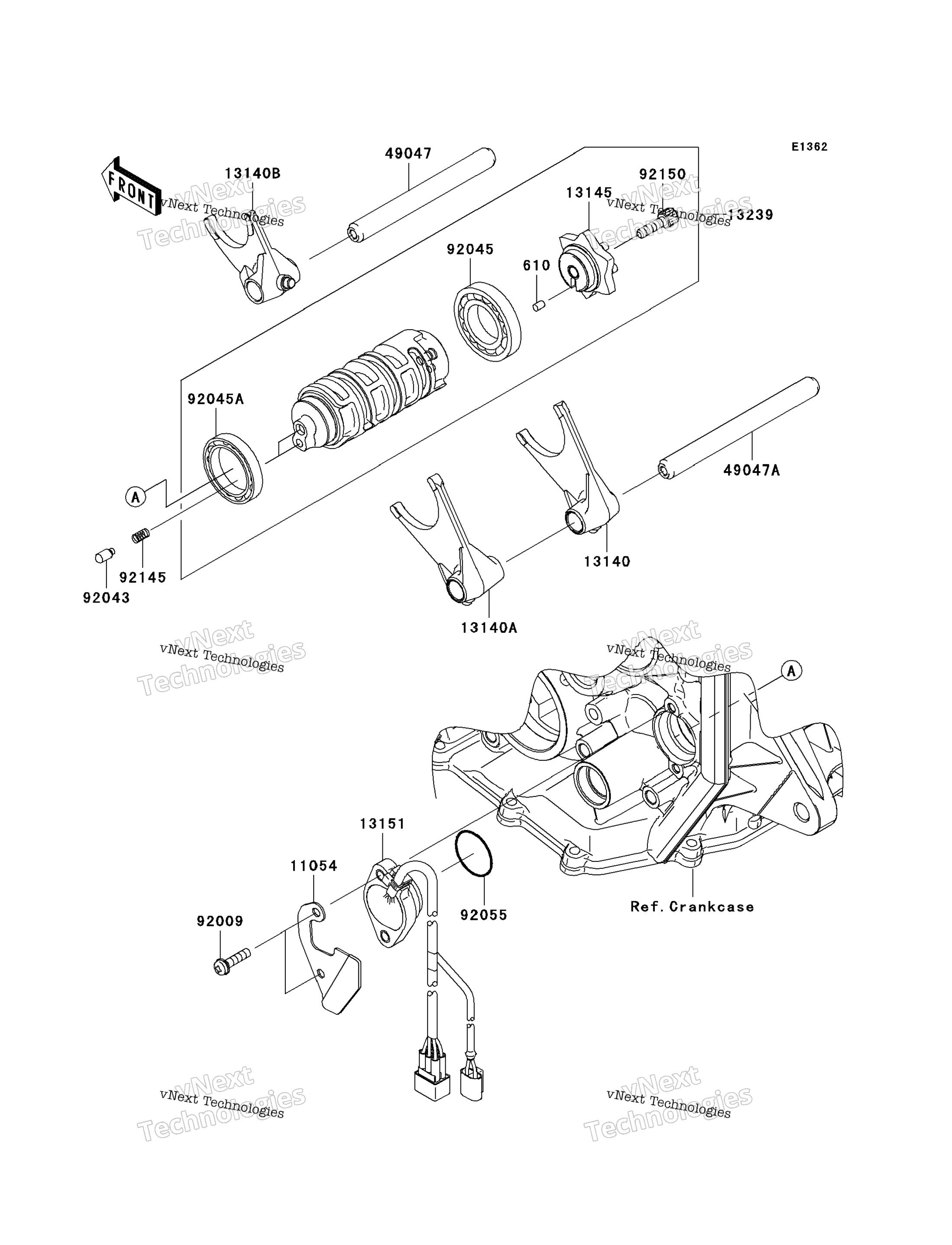 передача Change Drum / Shift Fork(S)