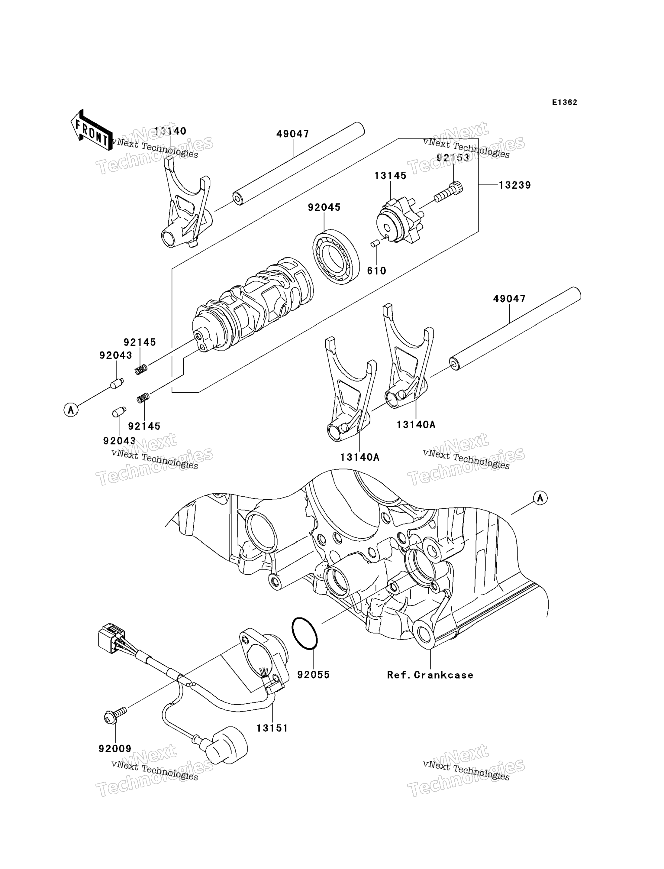 передача Change Drum / Shift Fork(S)