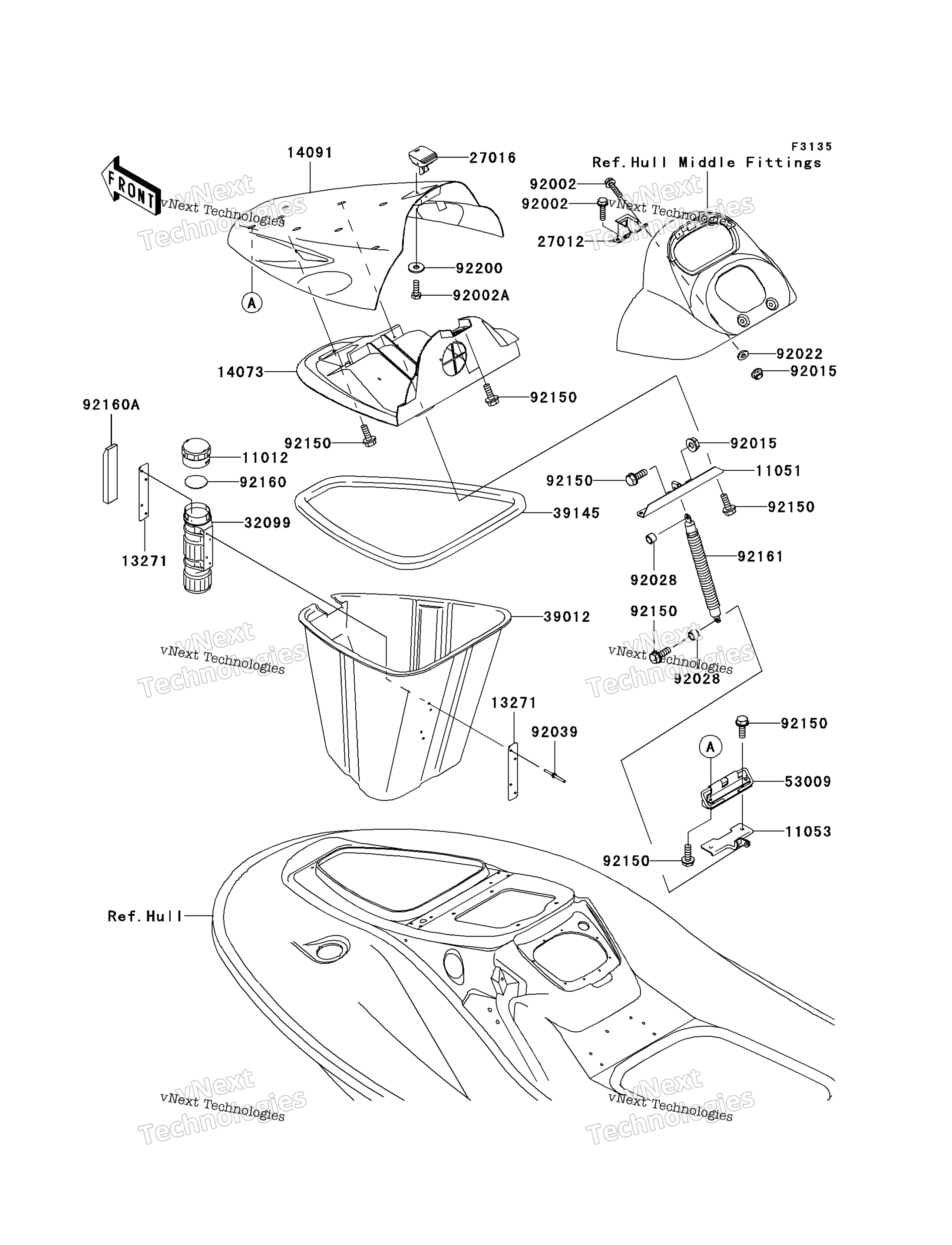 Hull передний Fittings (C1)