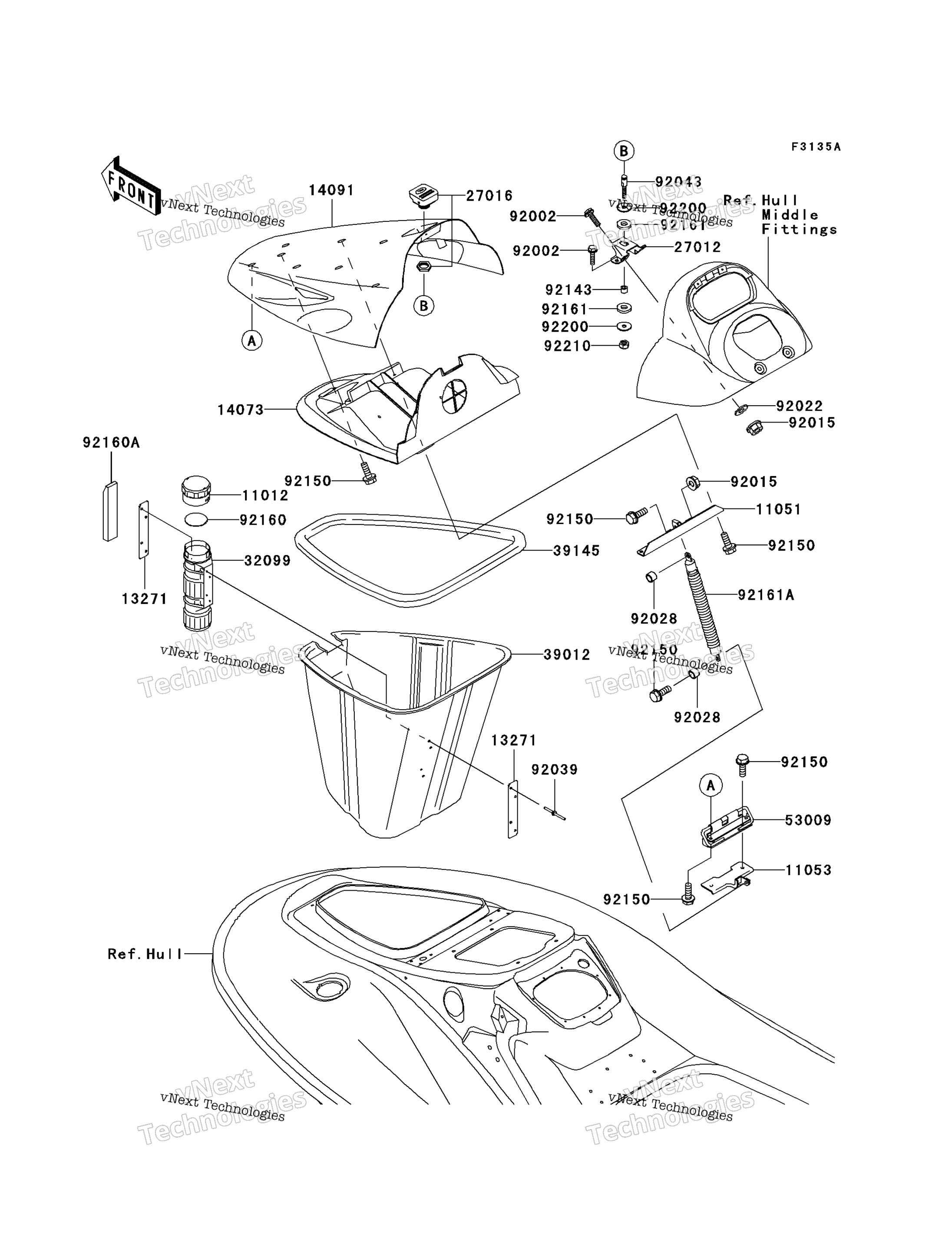 Hull передний Fittings (C2)