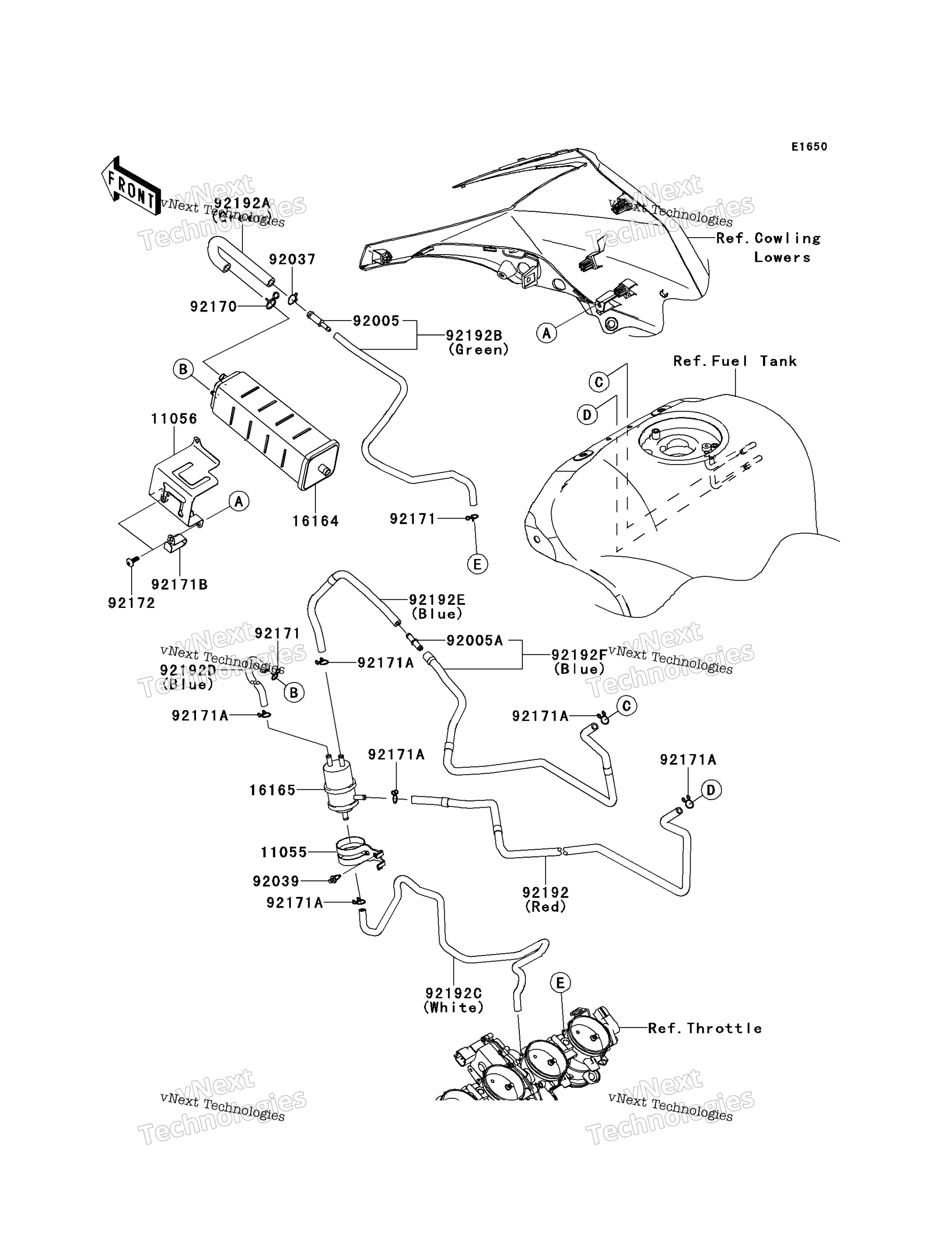 топливный Evaporative System (Ca)