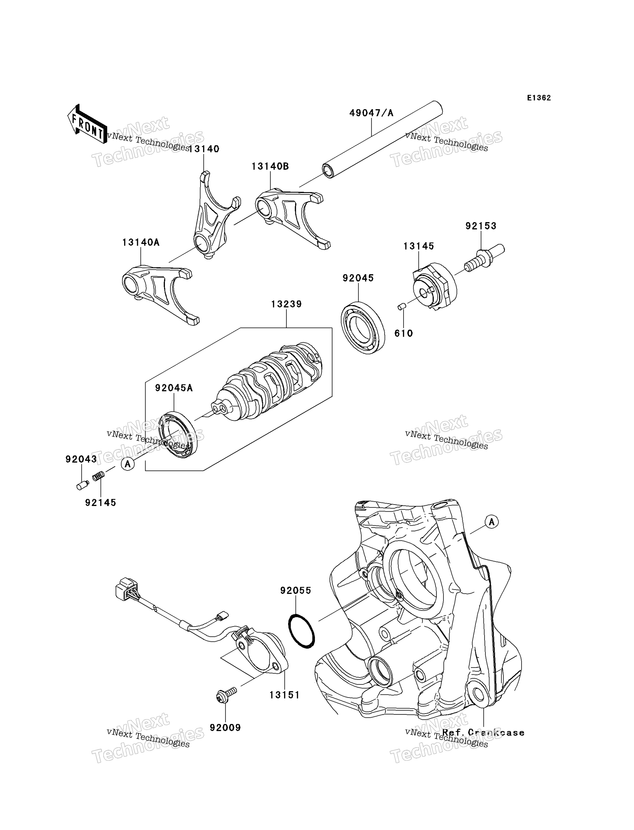 передача Change Drum / Shift Fork(S)
