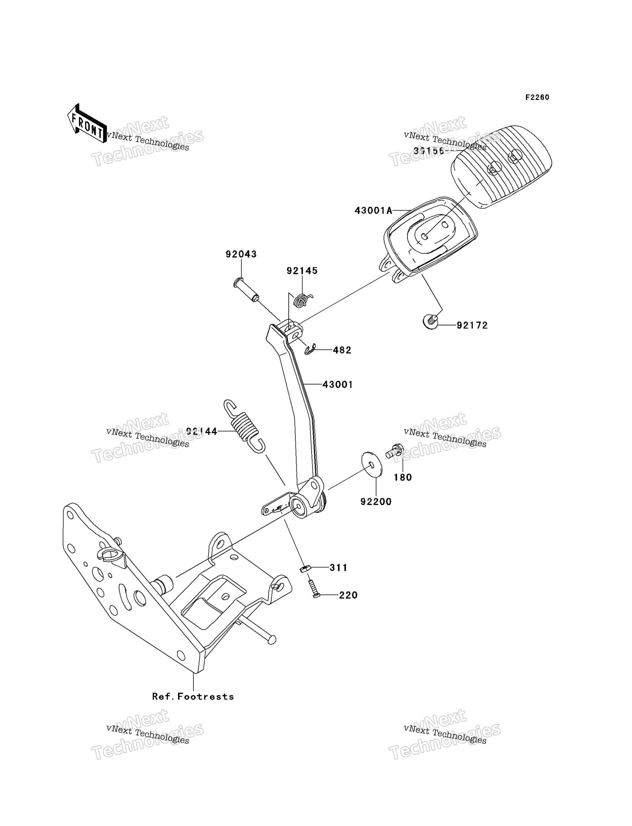 Тормоз Pedal/Torque Link