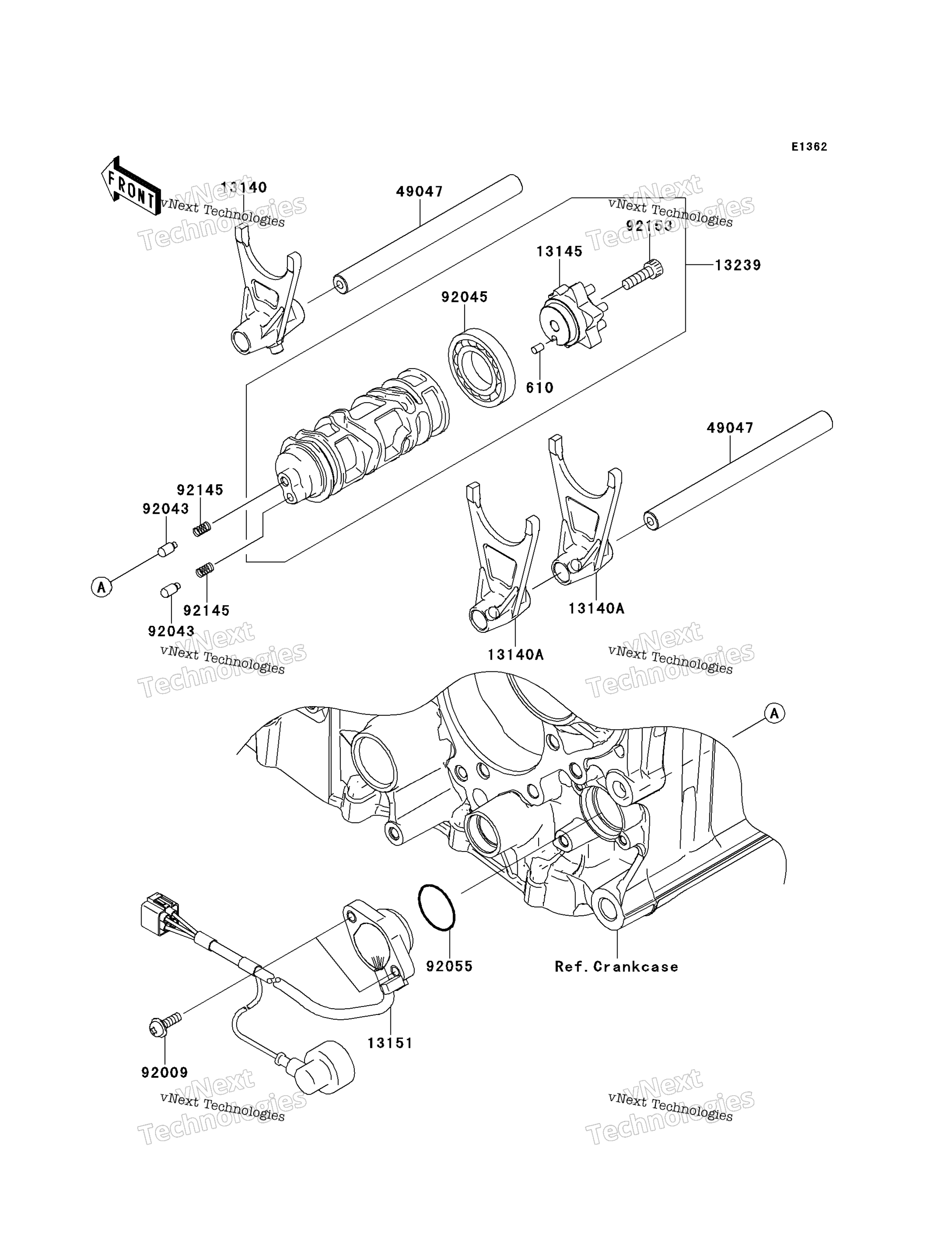 передача Change Drum / Shift Fork(S)