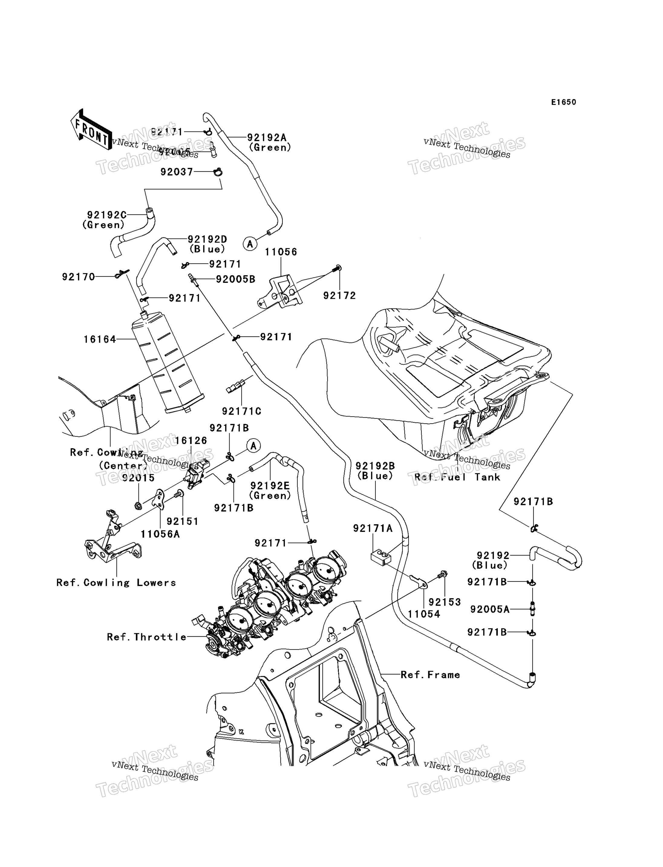 топливный Evaporative System (Ca)