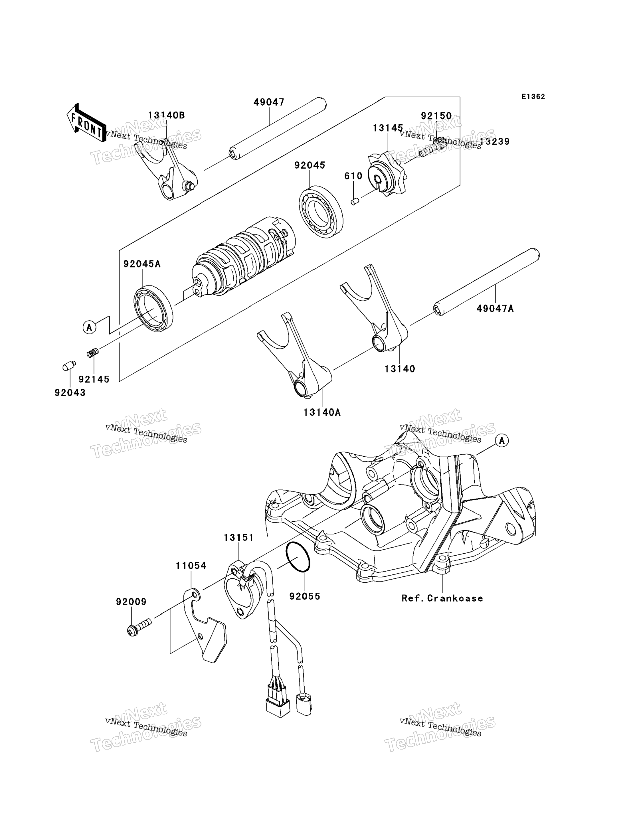 передача Change Drum / Shift Fork(S)